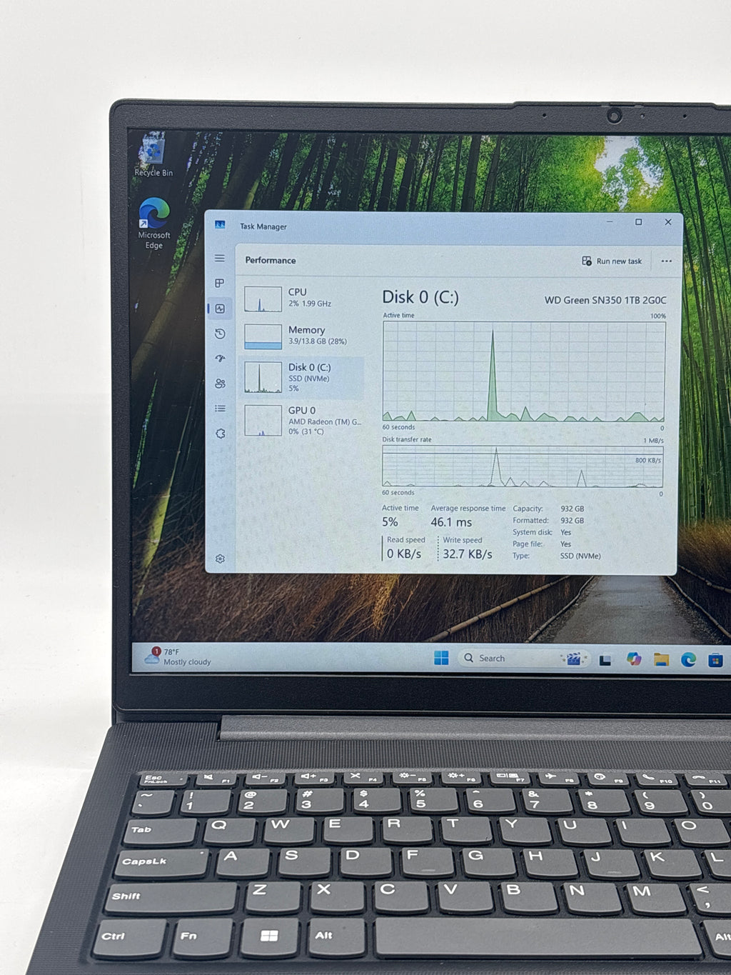 Lenovo V15 G4 ABP Ryzen 5 7530U 16GB RAM 1TB SSD