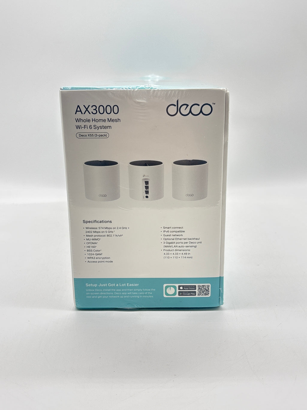 TP-Link AX3000 WiFi 6 Mesh System(Deco X55) - New in Box