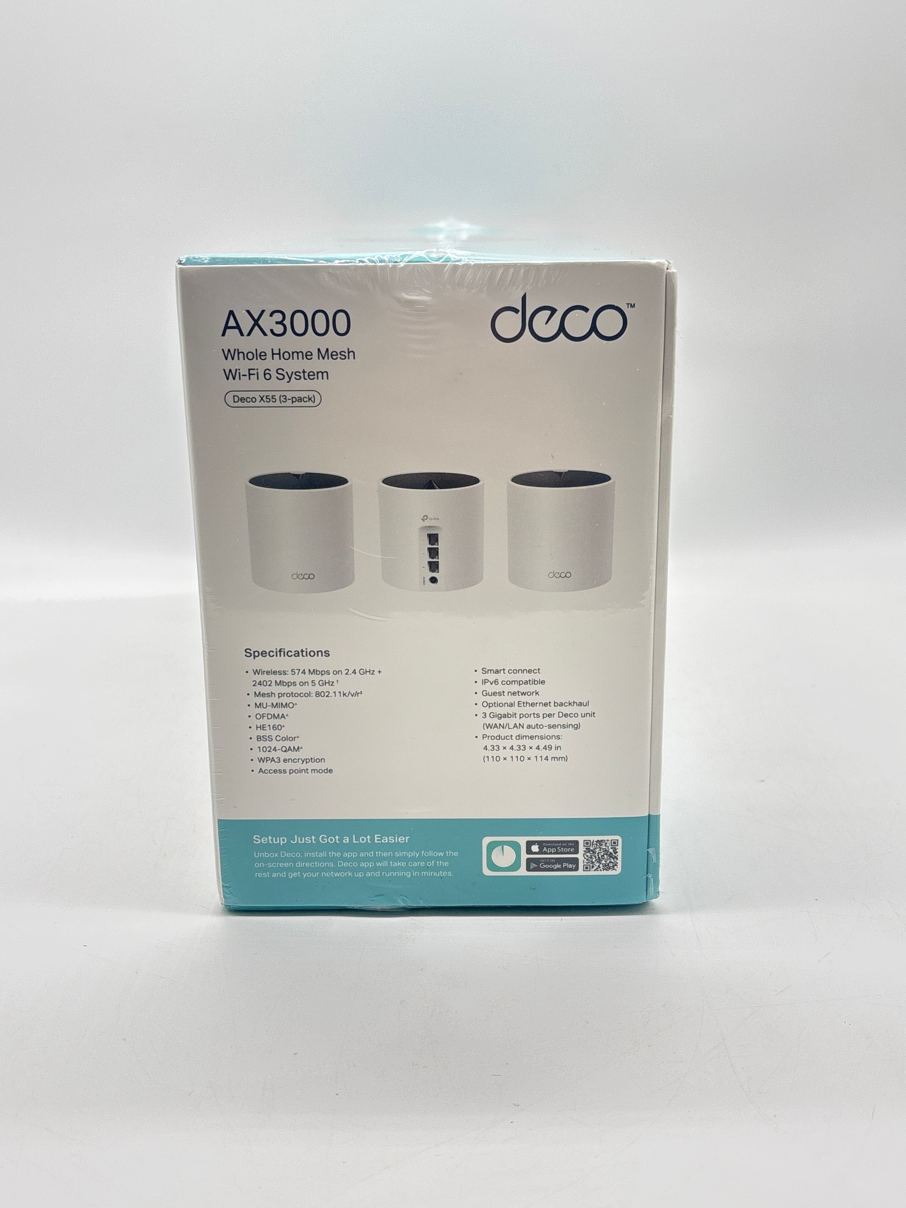 TP-Link AX3000 WiFi 6 Mesh System(Deco X55) - New in Box