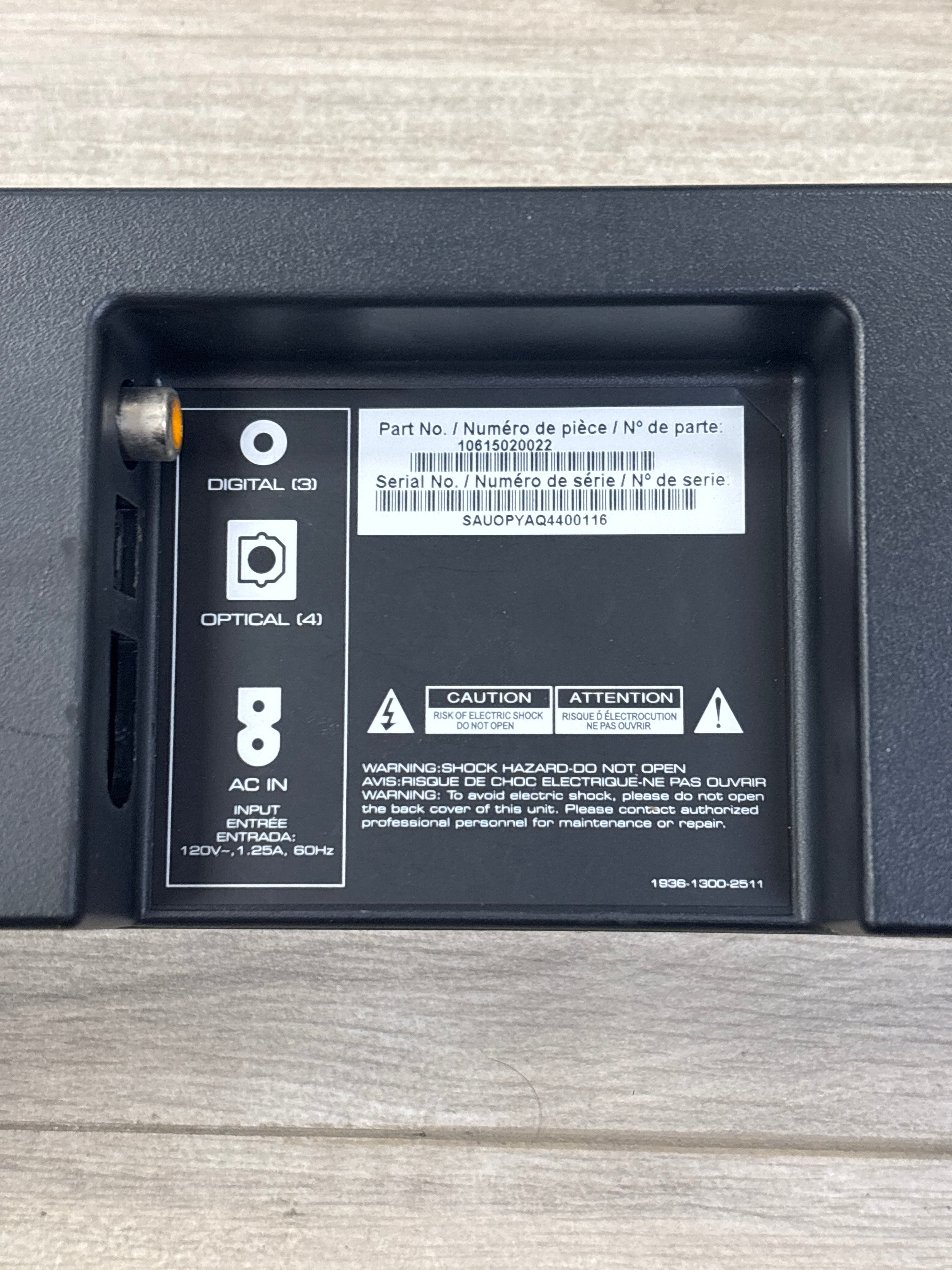 VIZIO S3851W-D4 Subwoofer / Soundbar