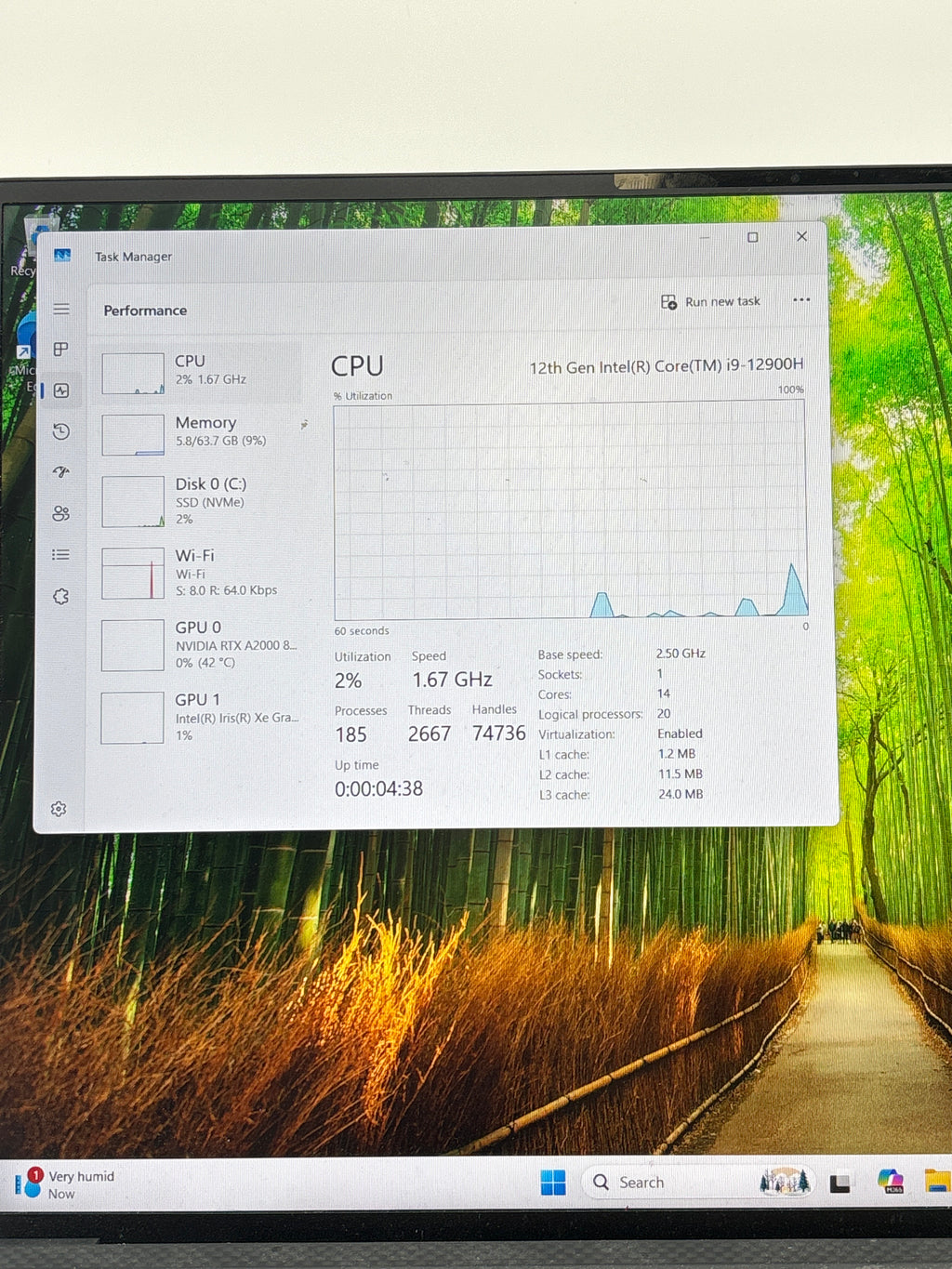 Dell Precision 5570 i9 64GB RAM 2TB SSD Black