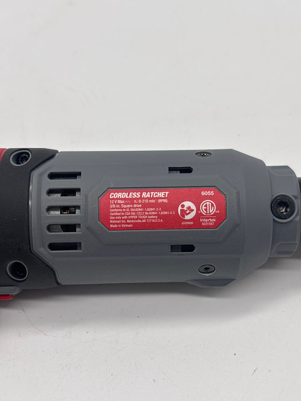 Hyper Tough Cordless Ratchet 3/8 inch 6055 - With Battery & Charger