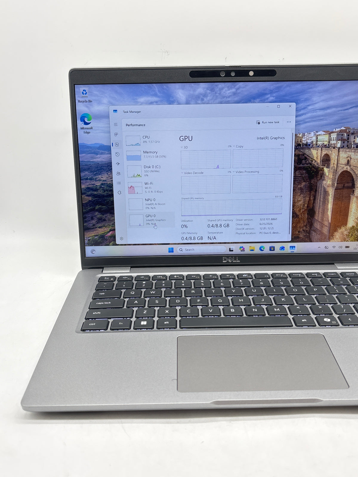 Dell Precision 3490 Intel Core Ultra 7 155U 16GB RAM 512GB SSD 14in Gray - Used