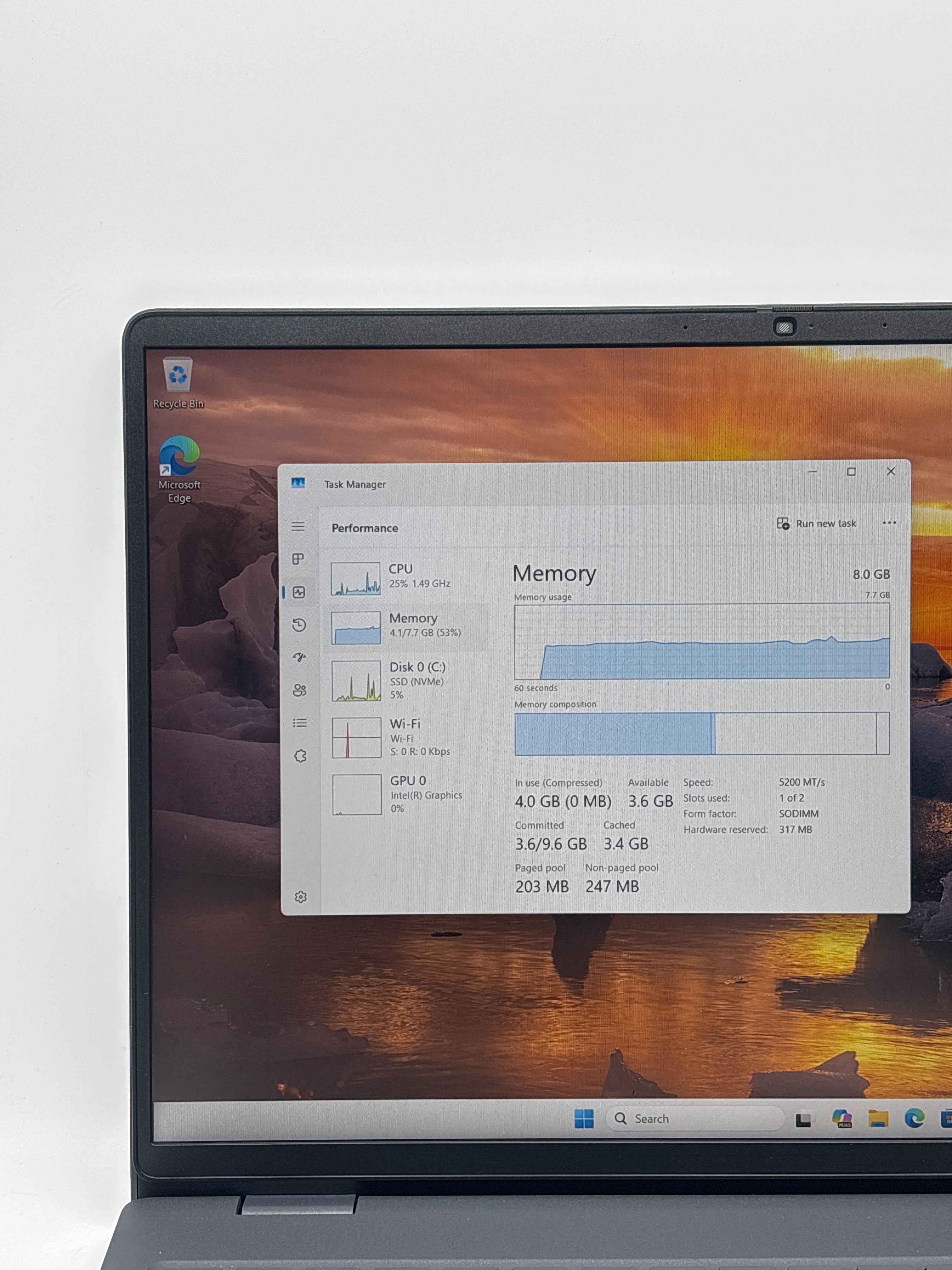 Dell Pro 16 PC16250 i3 100U 8GB RAM 256GB SSD Black