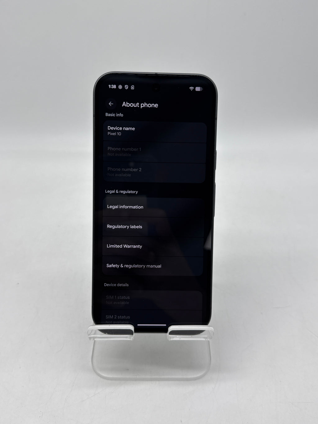 Google Pixel 10 128GB Obsidian Verizon Only - Used