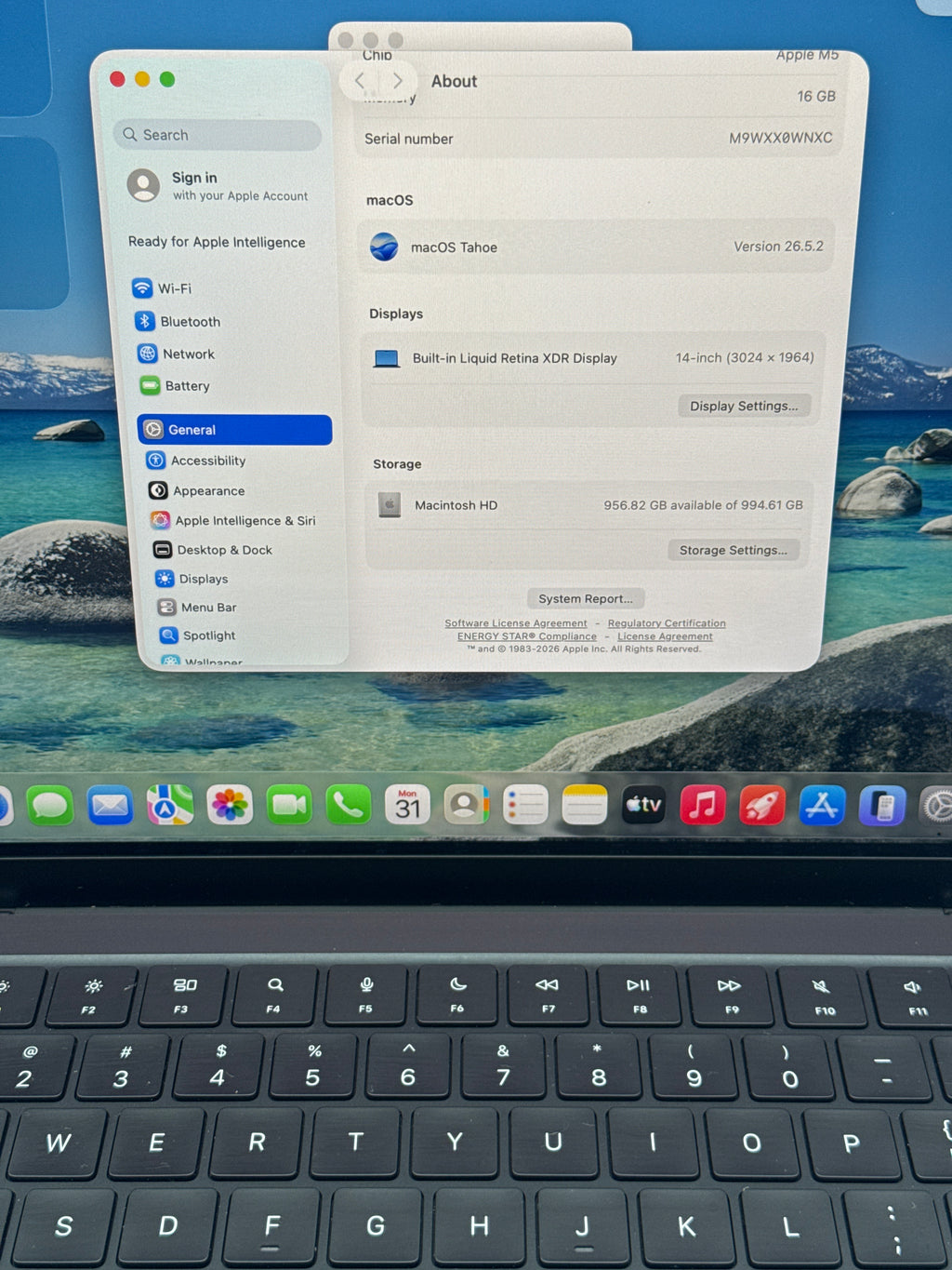 Apple MacBook Pro 14" A3434 Apple M5 16GB RAM 1TB SSD Black - Used