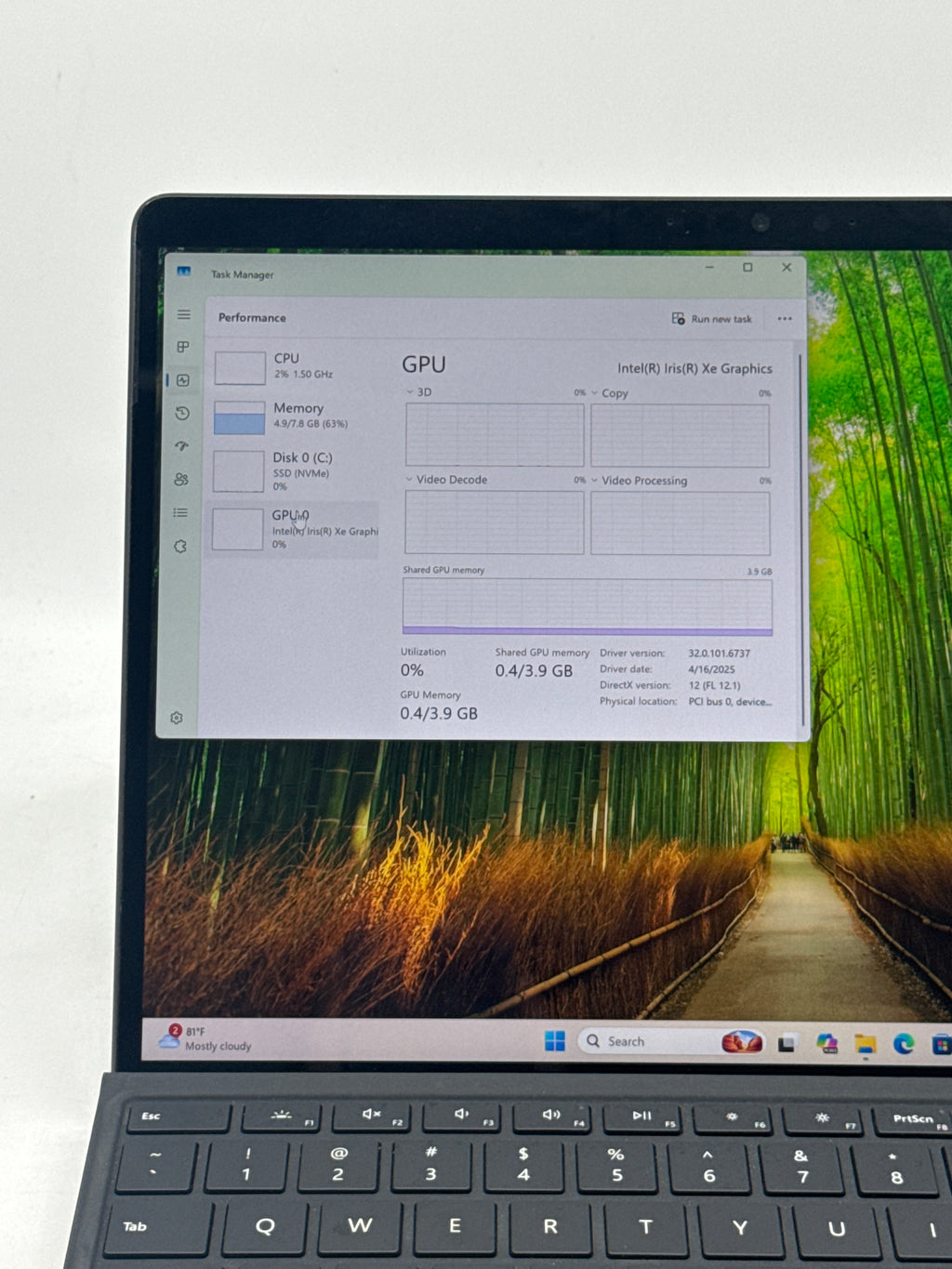 Microsoft Surface Pro 9 13" i5-1245U 8GB 256GB SSD Remotely Managed - For Parts
