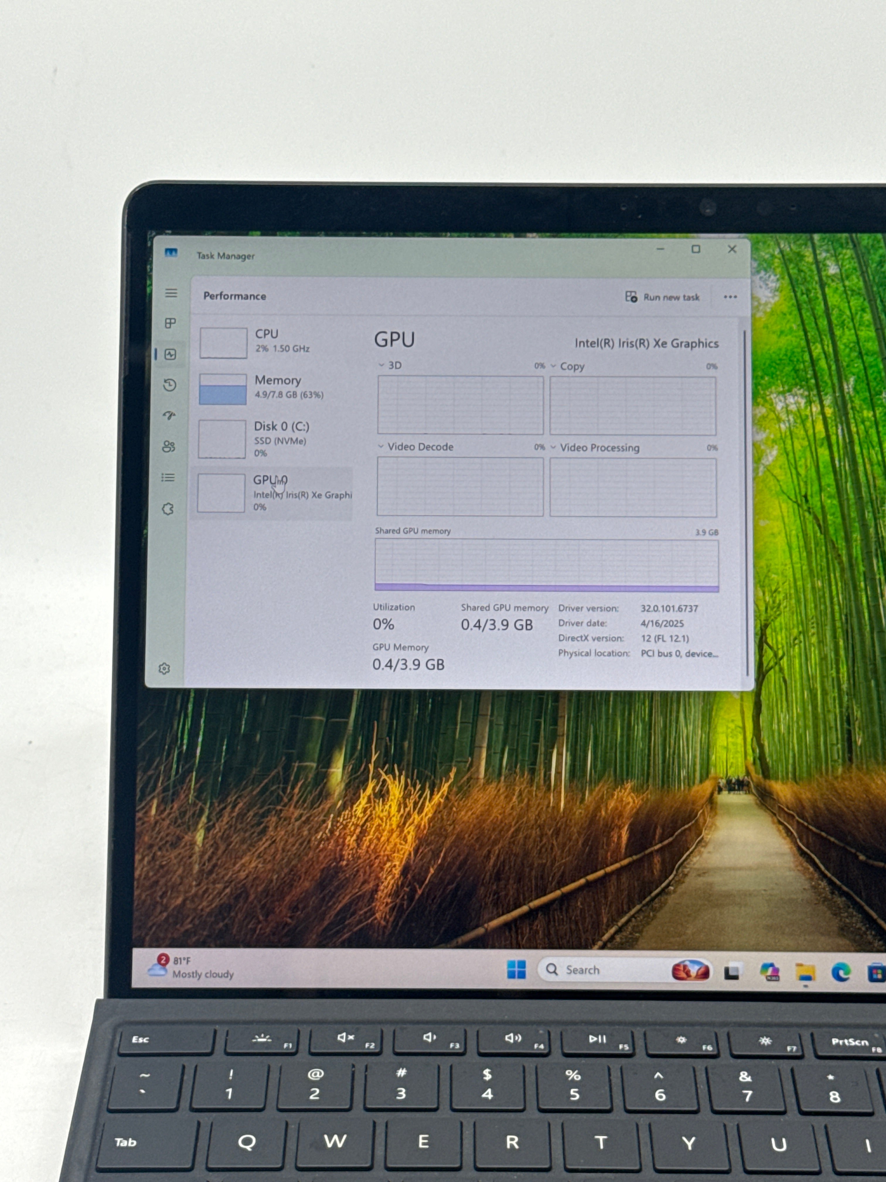 Microsoft Surface Pro 9 13" i5-1245U 8GB 256GB SSD Remotely Managed - For Parts