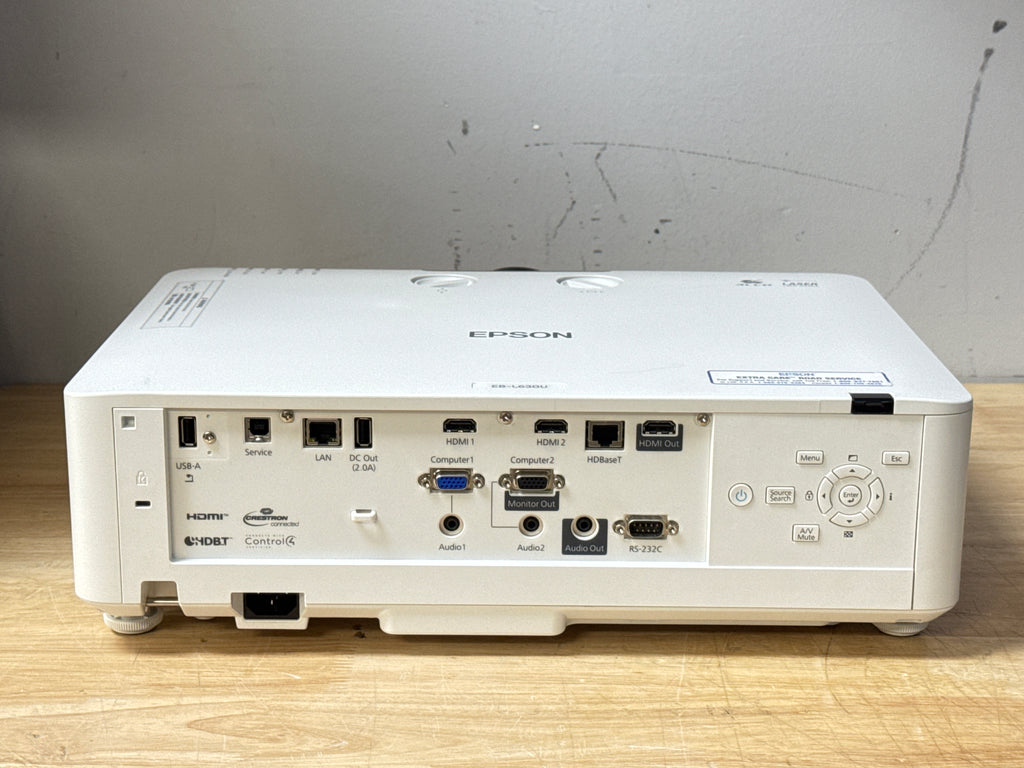 Epson PowerLite EB-L630U WUXGA 3LCD 6200 Lumen Projector - Used