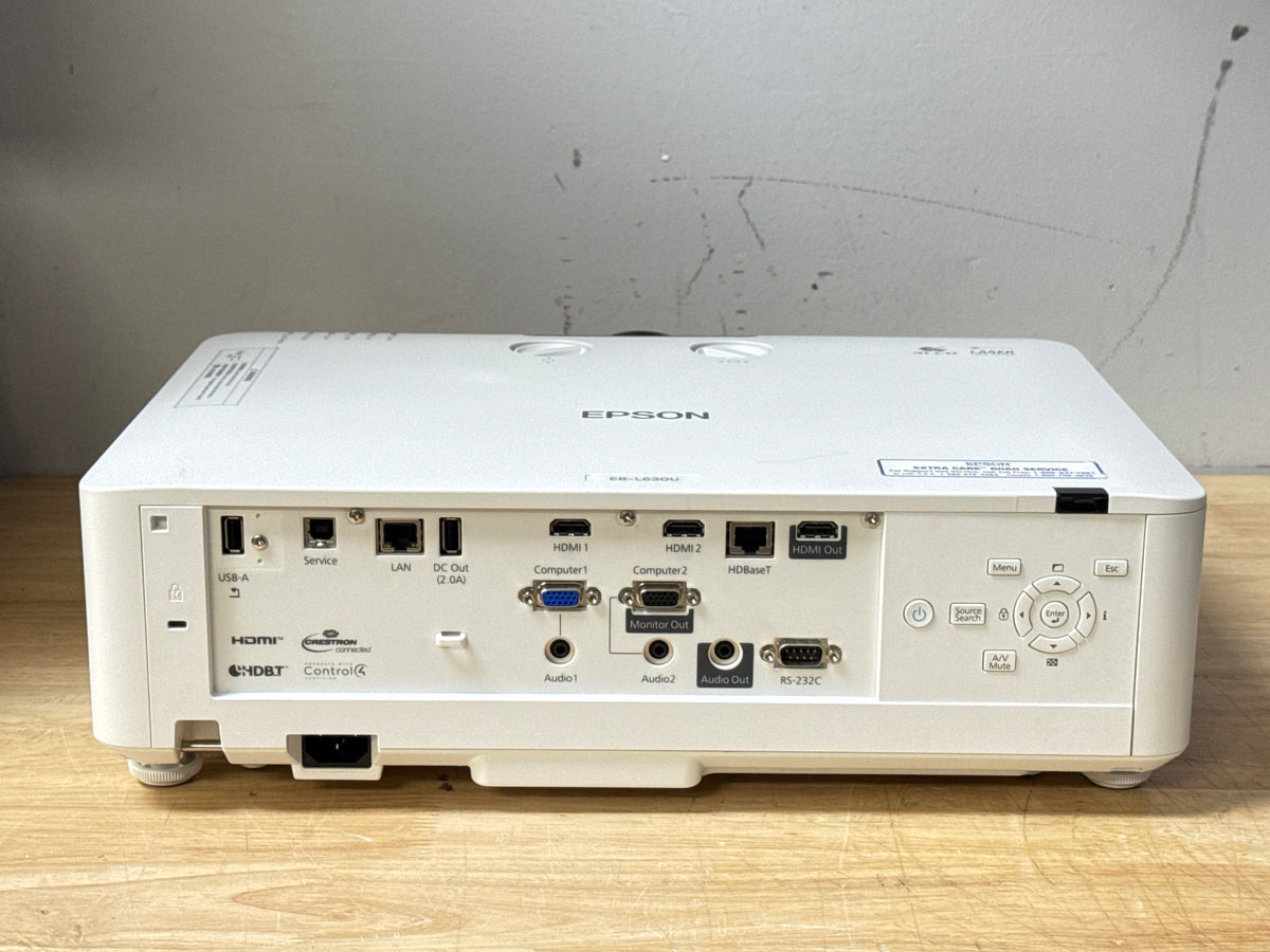 Epson PowerLite EB-L630U WUXGA 3LCD 6200 Lumen Projector - Used