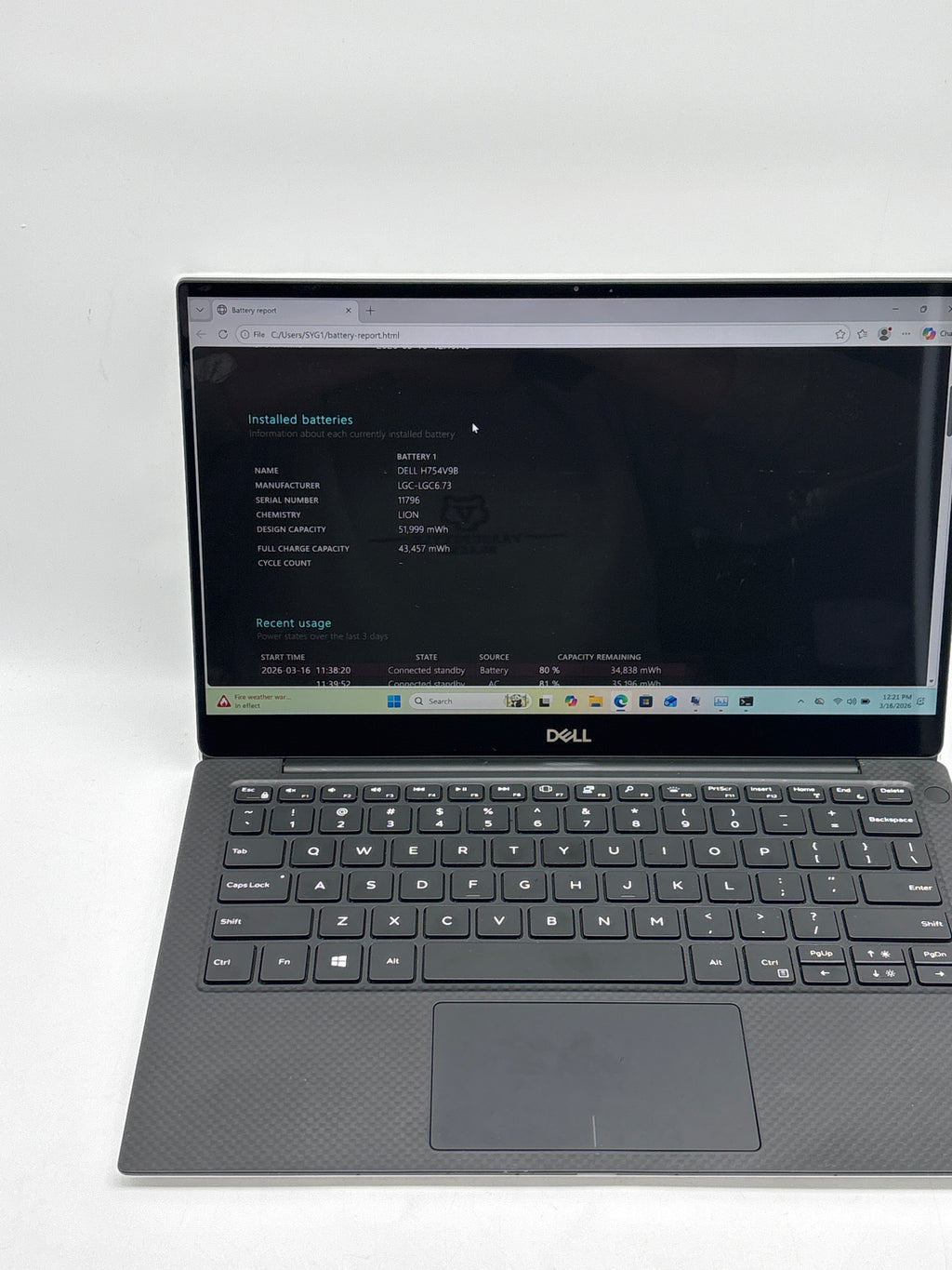 Dell XPS 13 7390 i7-10710U 16GB RAM 512GB SSD - Used
