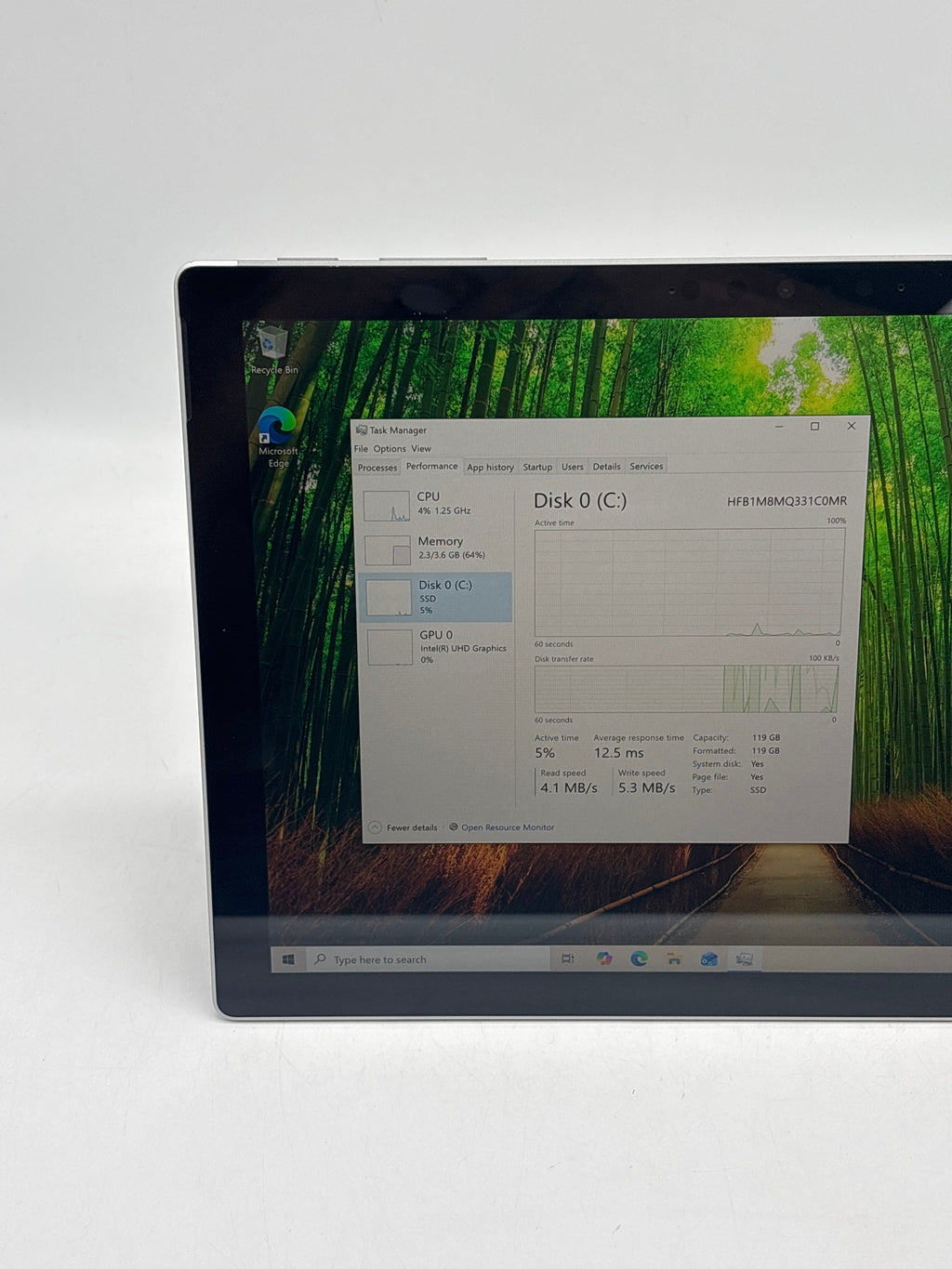Microsoft Surface Pro 7 Touch i3-1005G1 4GB RAM 128GB SSD Used