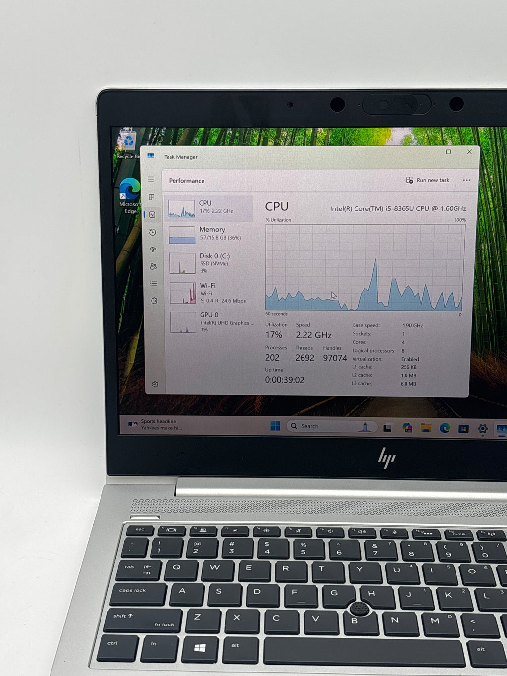 HP EliteBook 840 G6 Touch i5-8365U 16GB RAM 256GB SSD - Used
