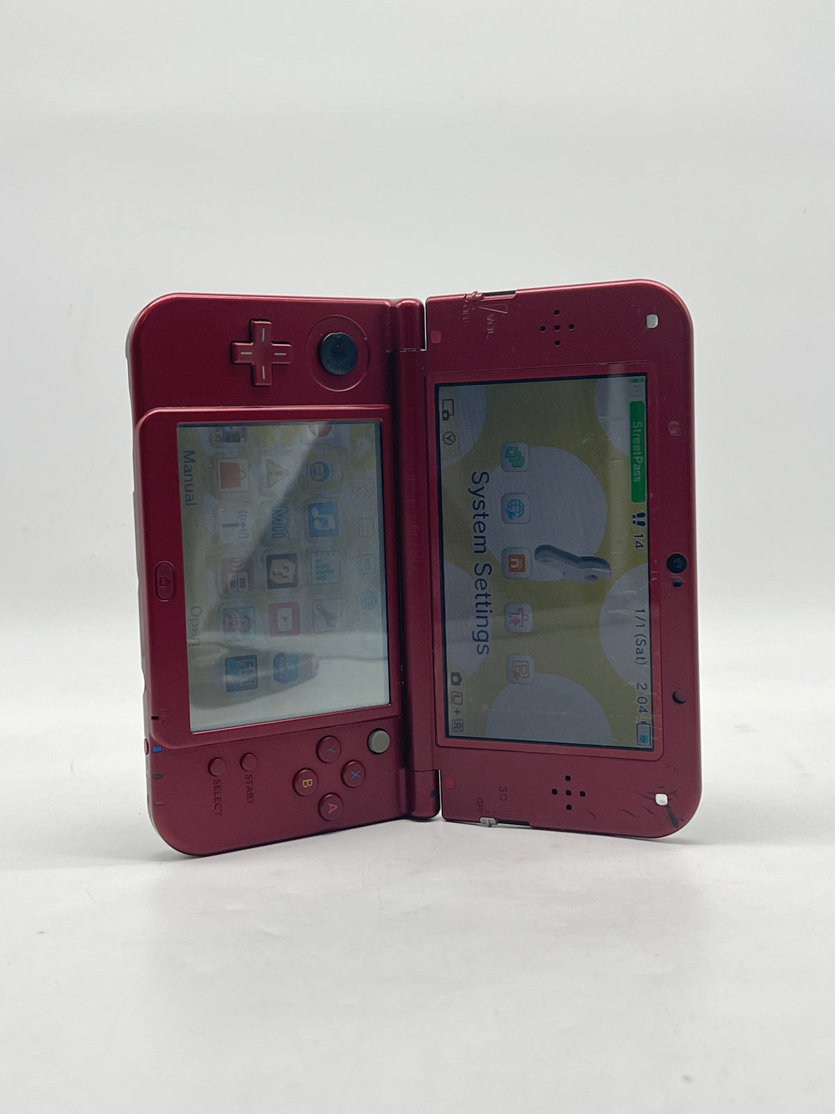 Nintendo 3DS XL Animal Crossing Happy Home Designer Edition Red - Used