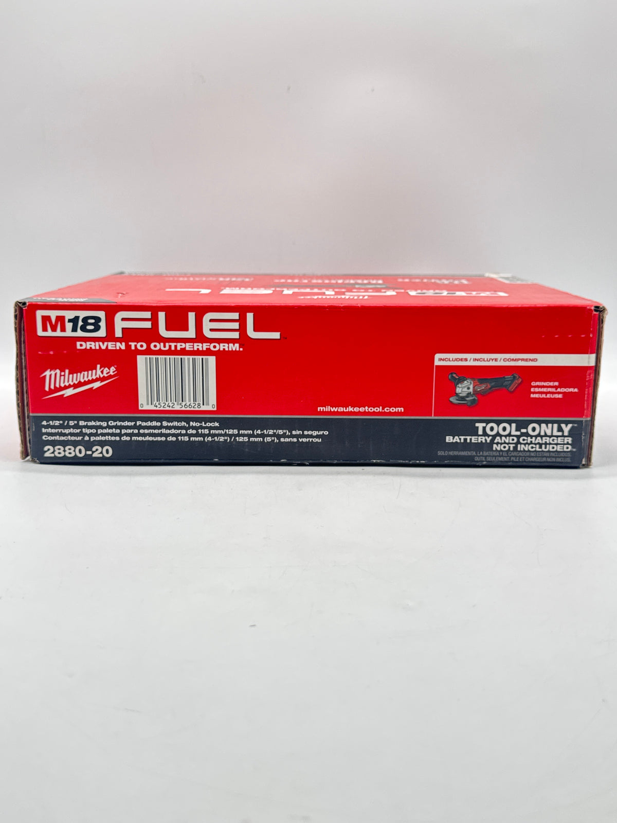 Milwaukee 2880-20 M18 FUEL 4-1/2"/5" Braking Grinder Tool Only - New