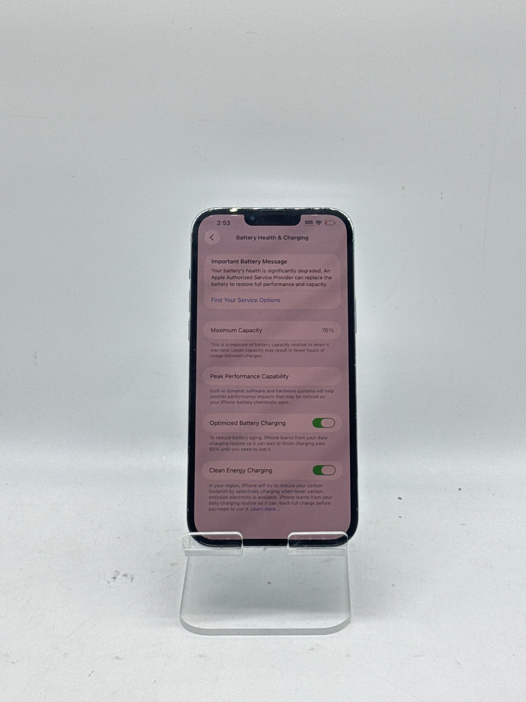 Apple iPhone 13 Pro Max 6.7" A2484 128GB Unlocked Blue - For Parts