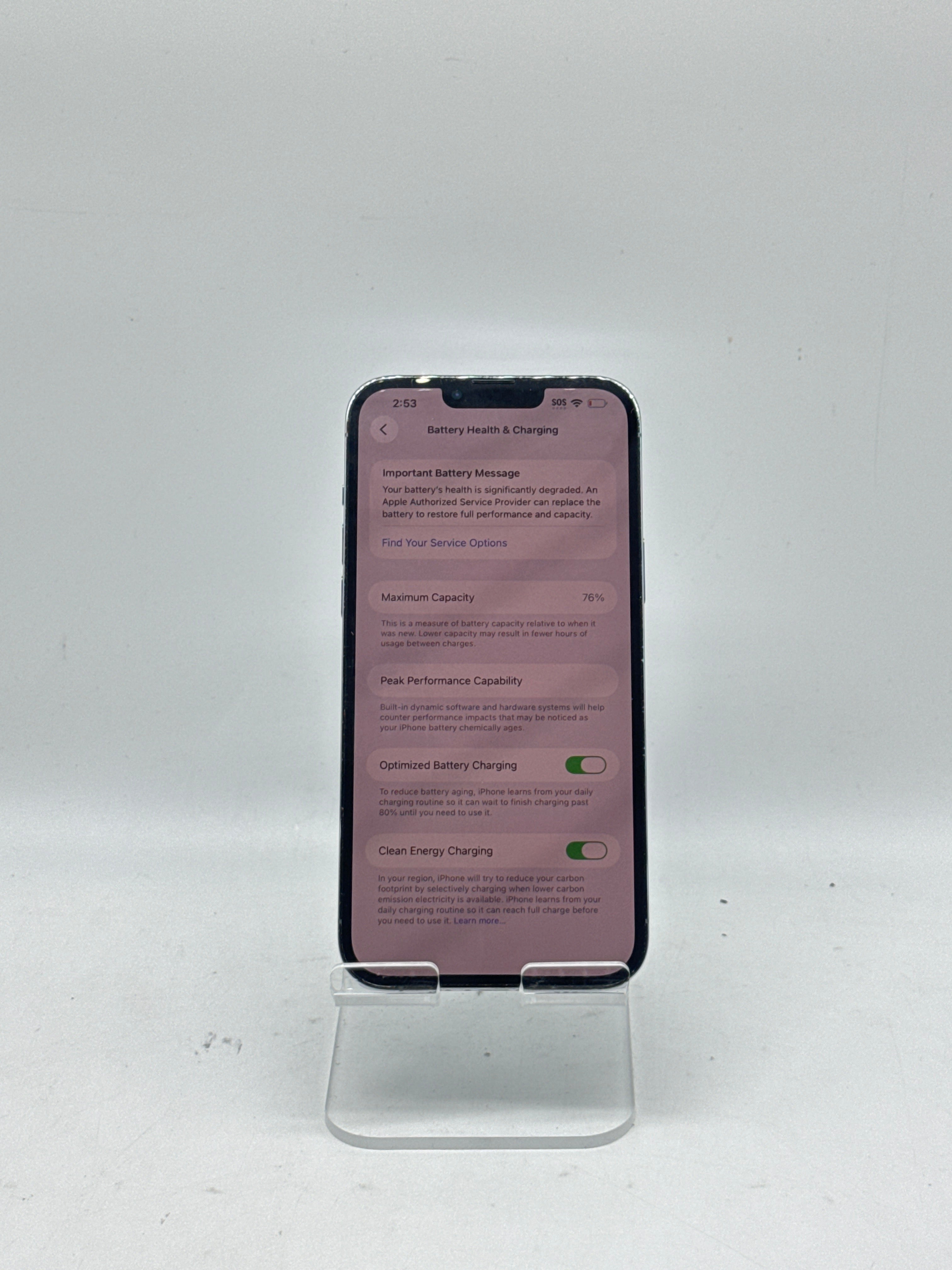 Apple iPhone 13 Pro Max 6.7" A2484 128GB Unlocked Blue - For Parts