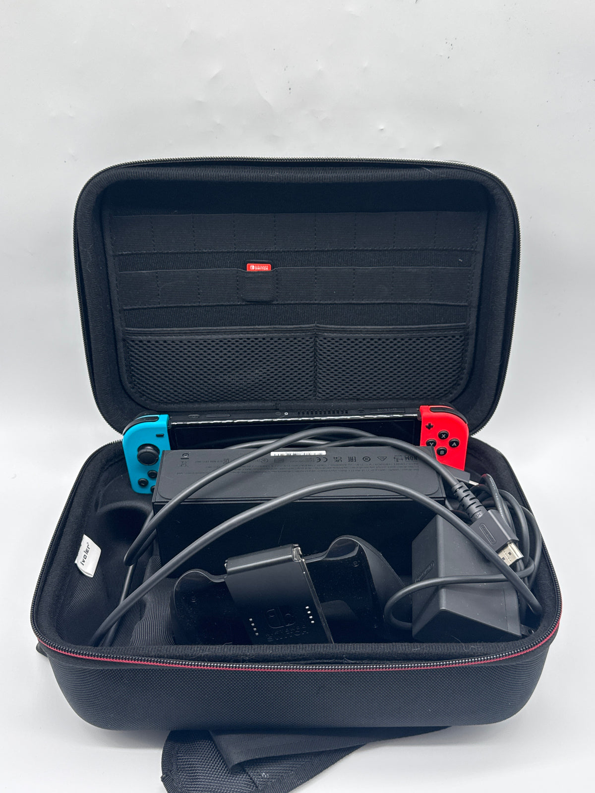 Nintendo Switch OLED HEG-001 64GB Black Console w/ Dock Case - Used