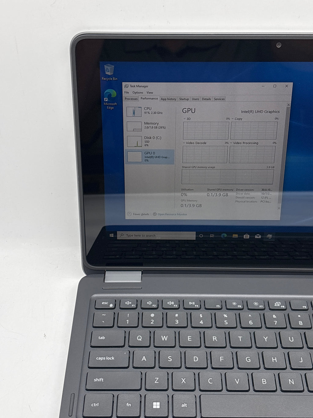 Dell Latitude 3120 11.6" Pentium Silver N6000 8GB RAM 128GB SSD Gray - Used