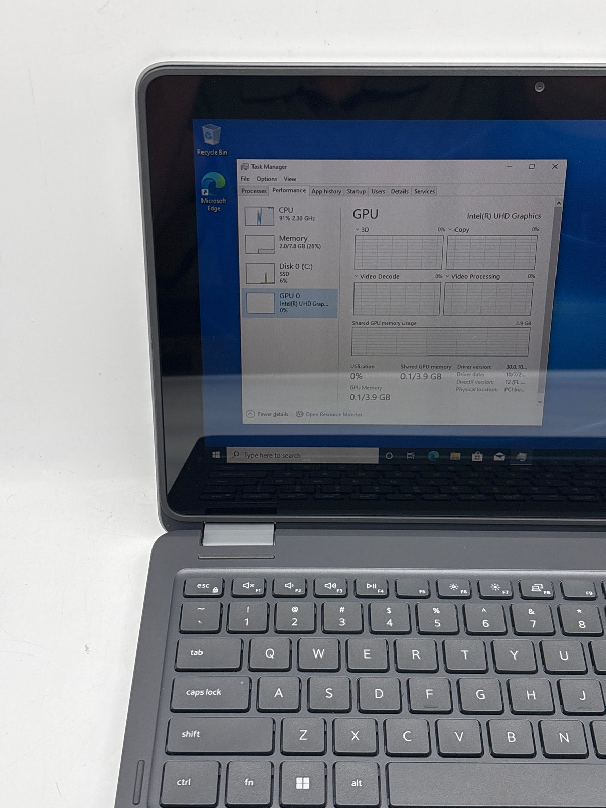 Dell Latitude 3120 11.6" Pentium Silver N6000 8GB RAM 128GB SSD Gray - Used