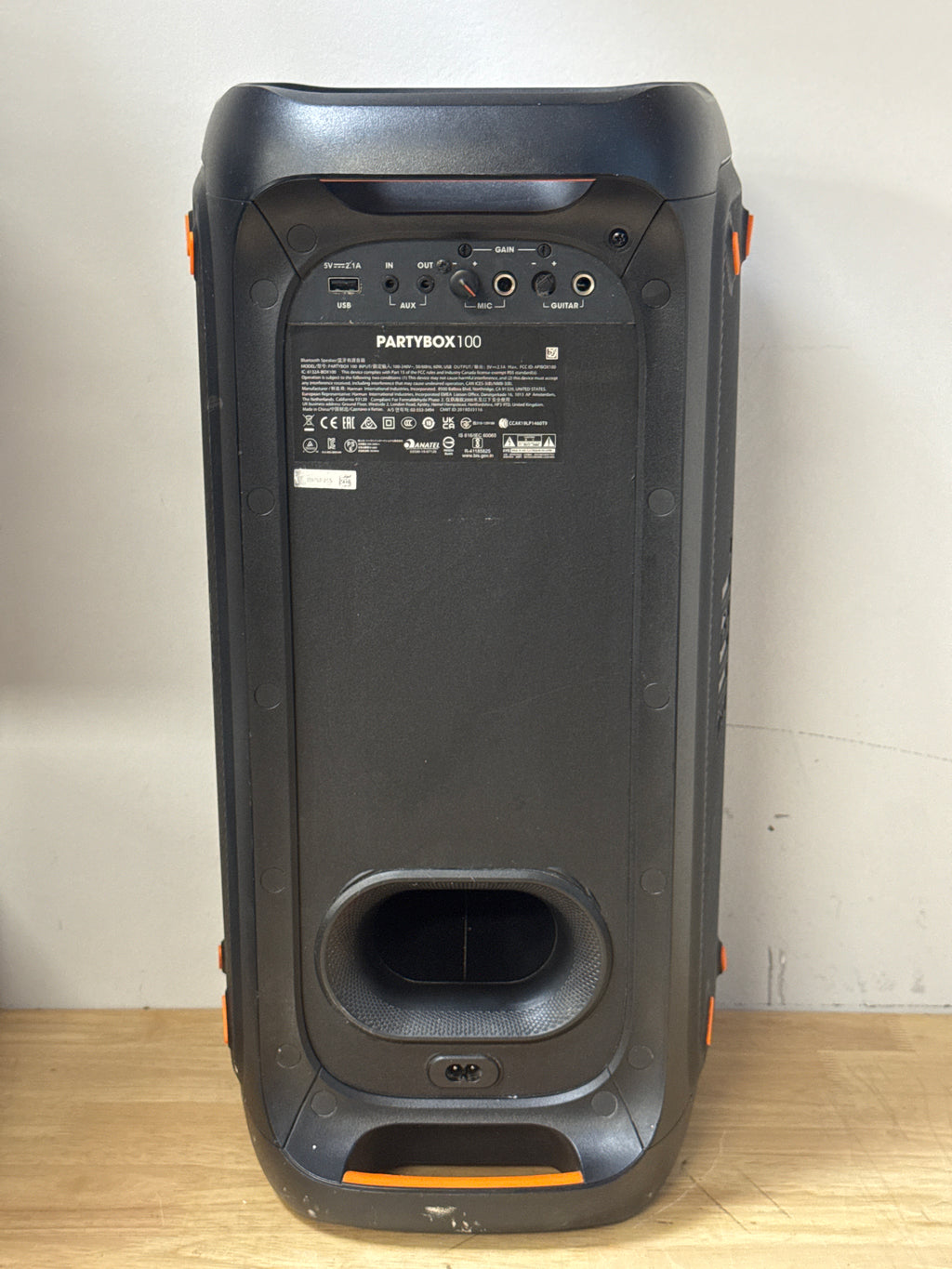 JBL PartyBox 100 Portable Wireless Bluetooth Speaker Black - For Parts (Read DESC)
