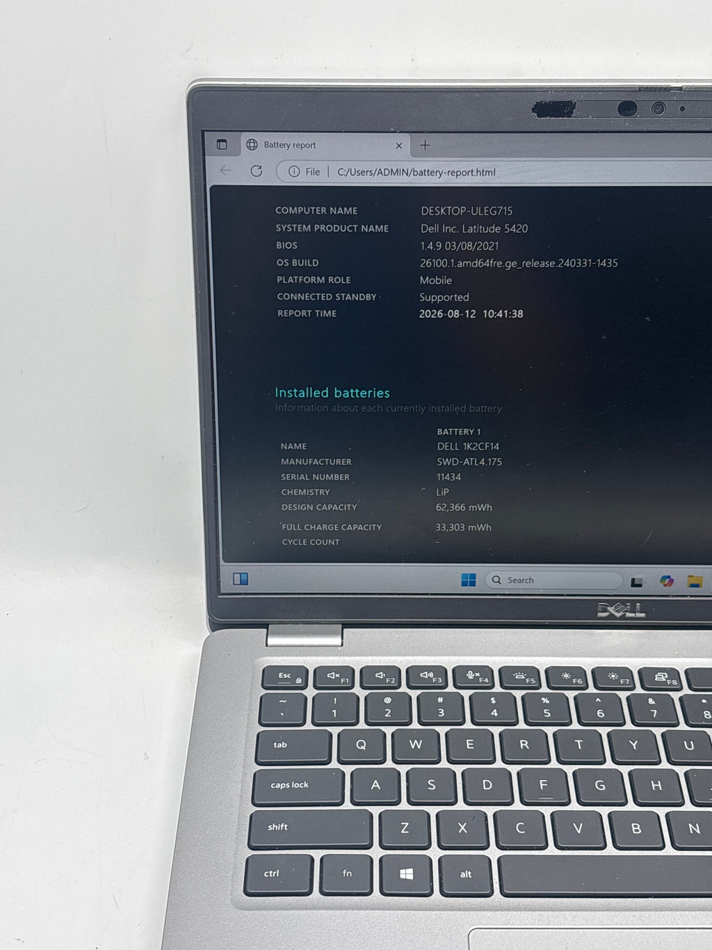 Dell Latitude 5420 i5-1145G7 16GB RAM 256GB SSD - Used