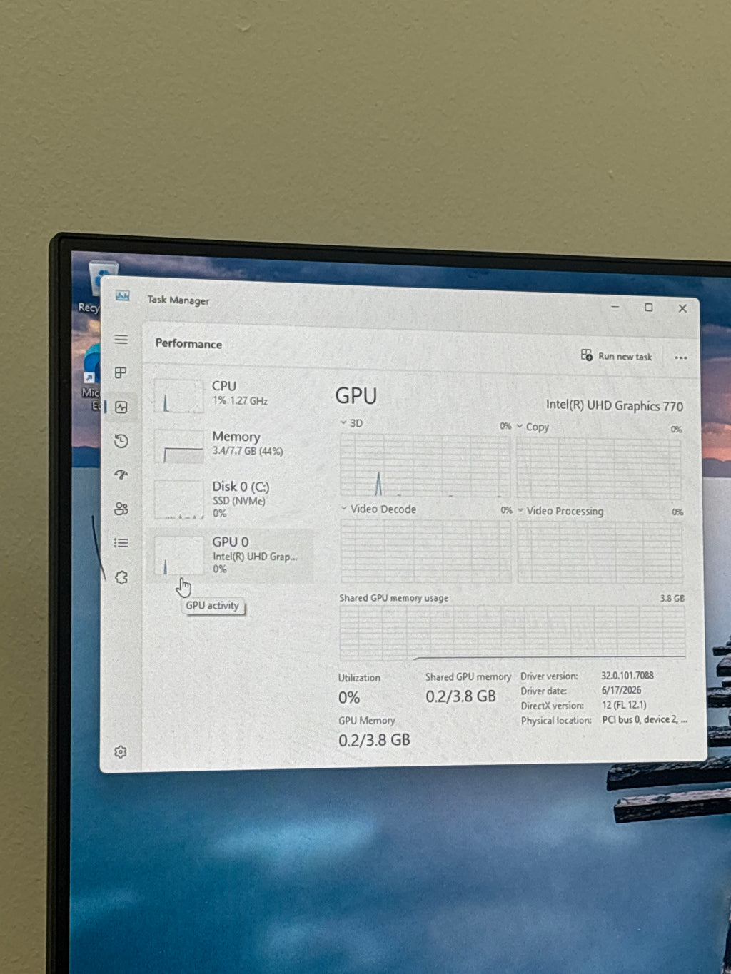 Dell OptiPlex 3000 Micro i5-12500T 8GB RAM 256GB NVMe SSD Black Win11 - Used