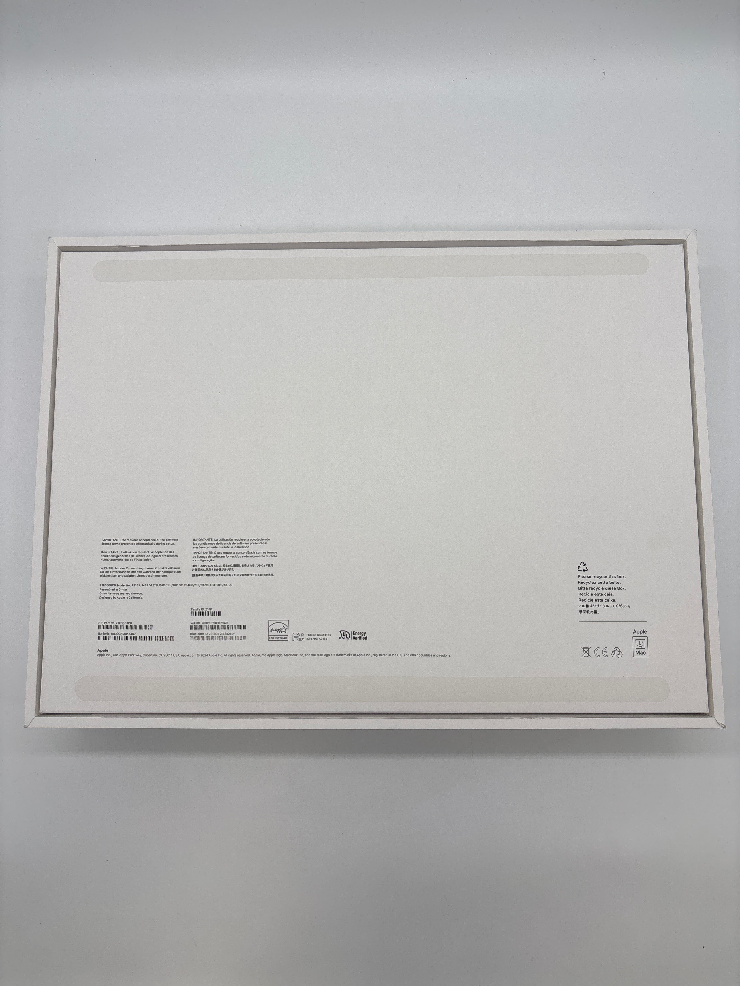 Apple MacBook Pro 14" M4 Max A3185 2024 64GB RAM 2TB SSD Silver with Box