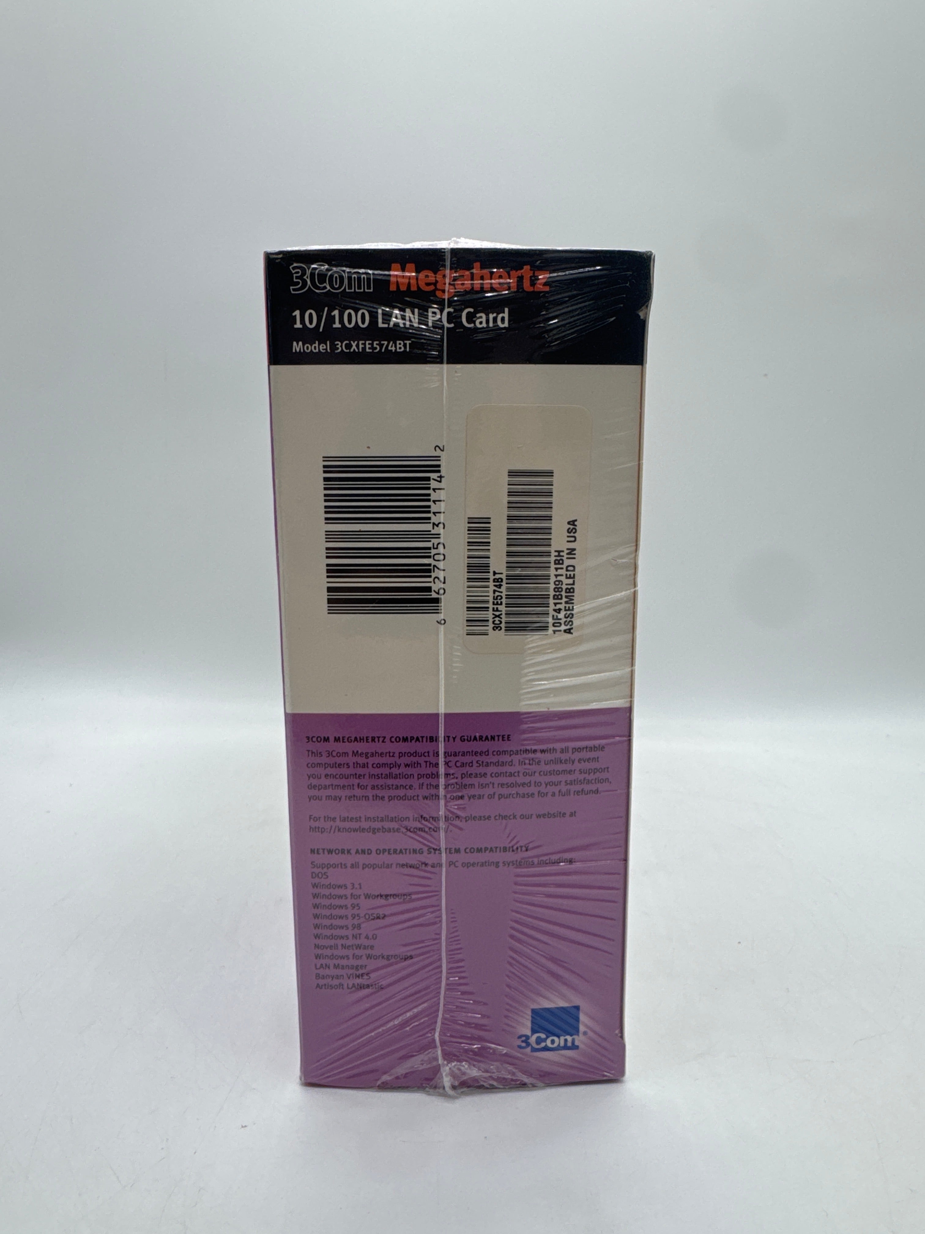 3Com 10/100 LAN PC Card 3CXFE574BT - New In Box