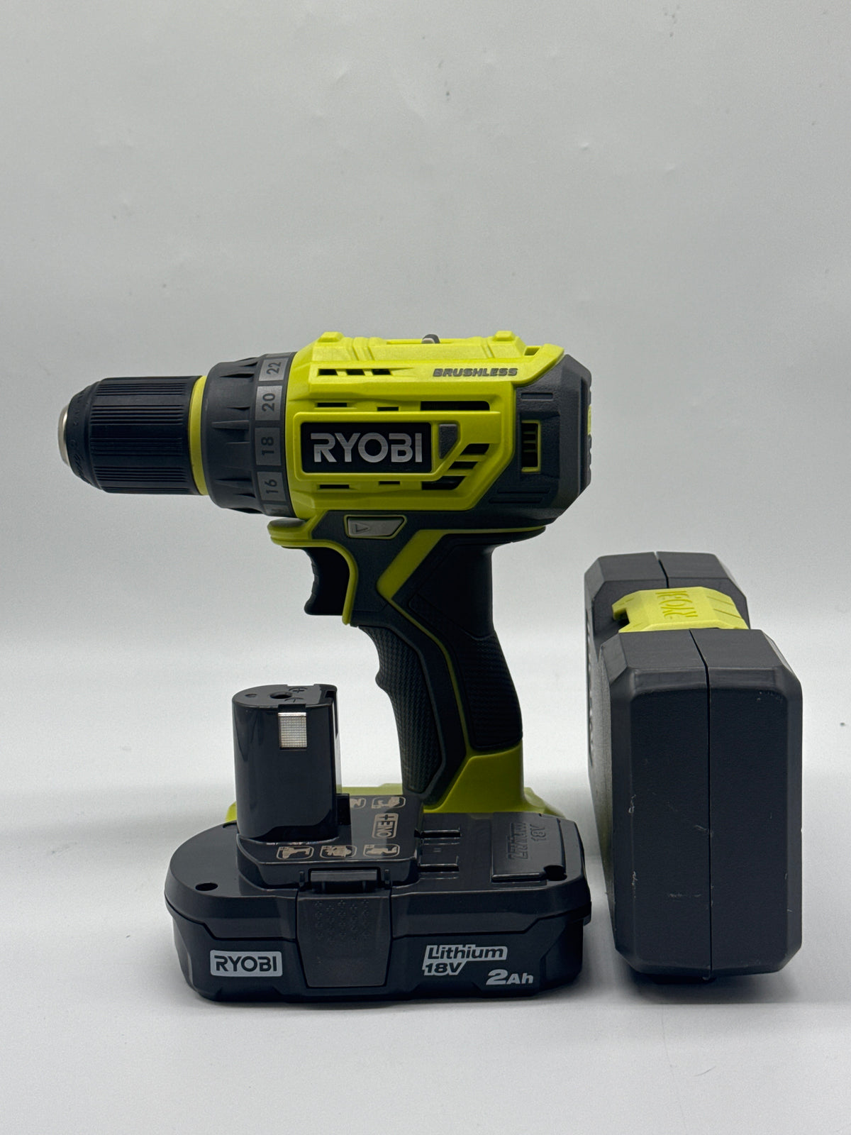 Ryobi P252 18V ONE+ Brushless 1/2" Drill/Driver w/ Battery & Case - Used