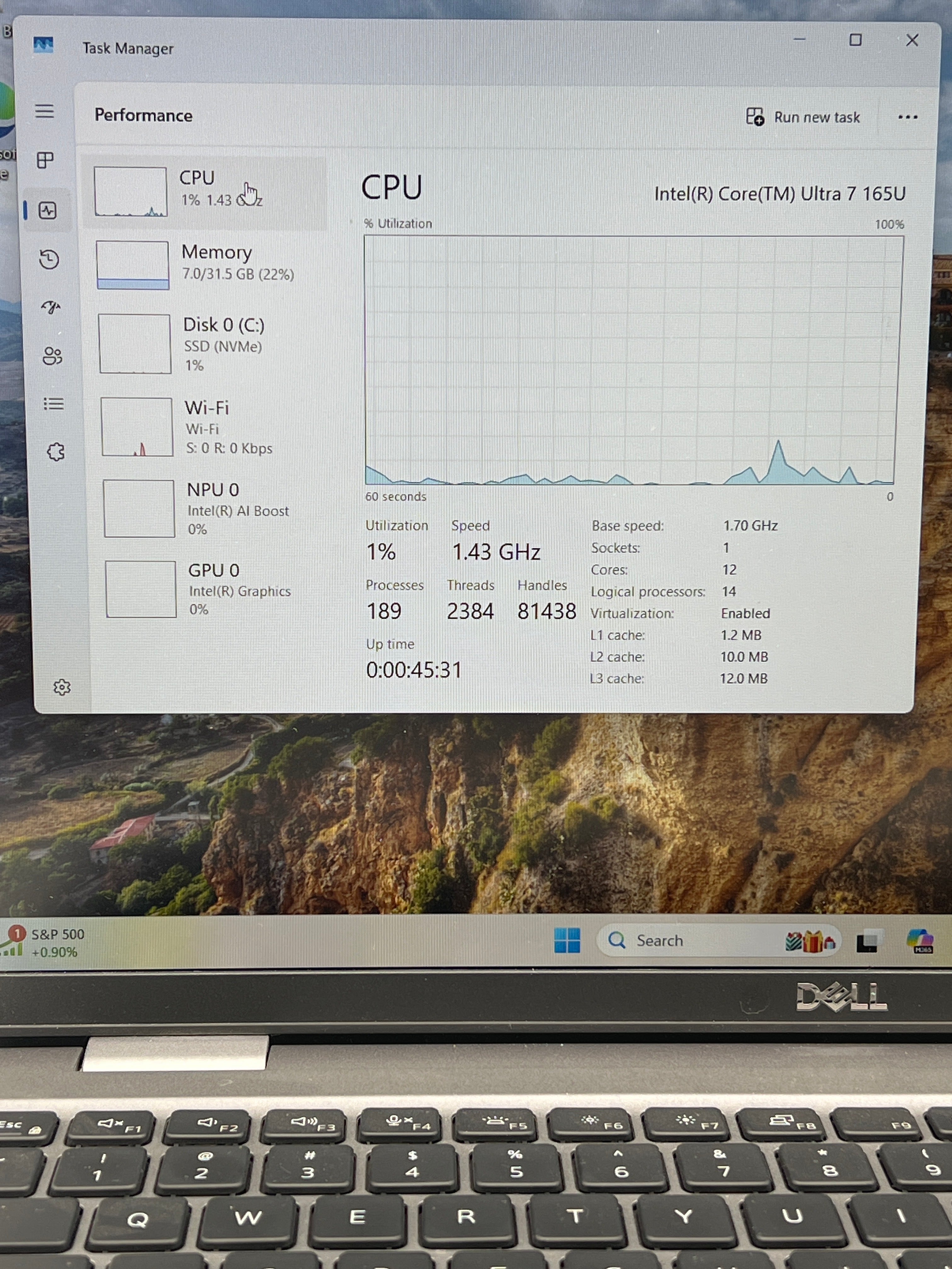 Dell Latitude 5550 15.6” Core Ultra 7 165U 32GB RAM 512GB SSD Silver Used