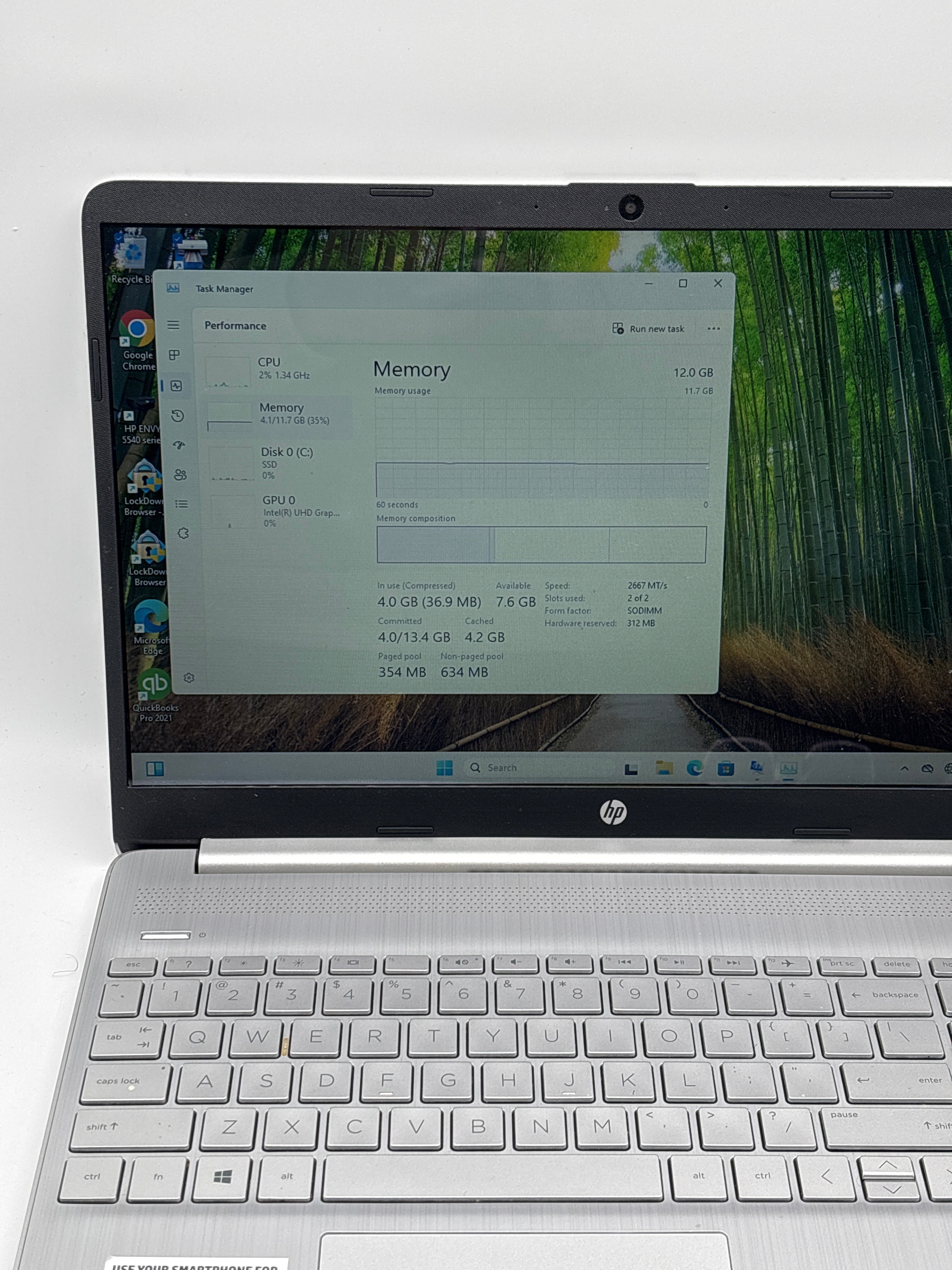 HP Laptop 15-dy1xxx i5-1035G1 12GB RAM 256GB SSD - Used