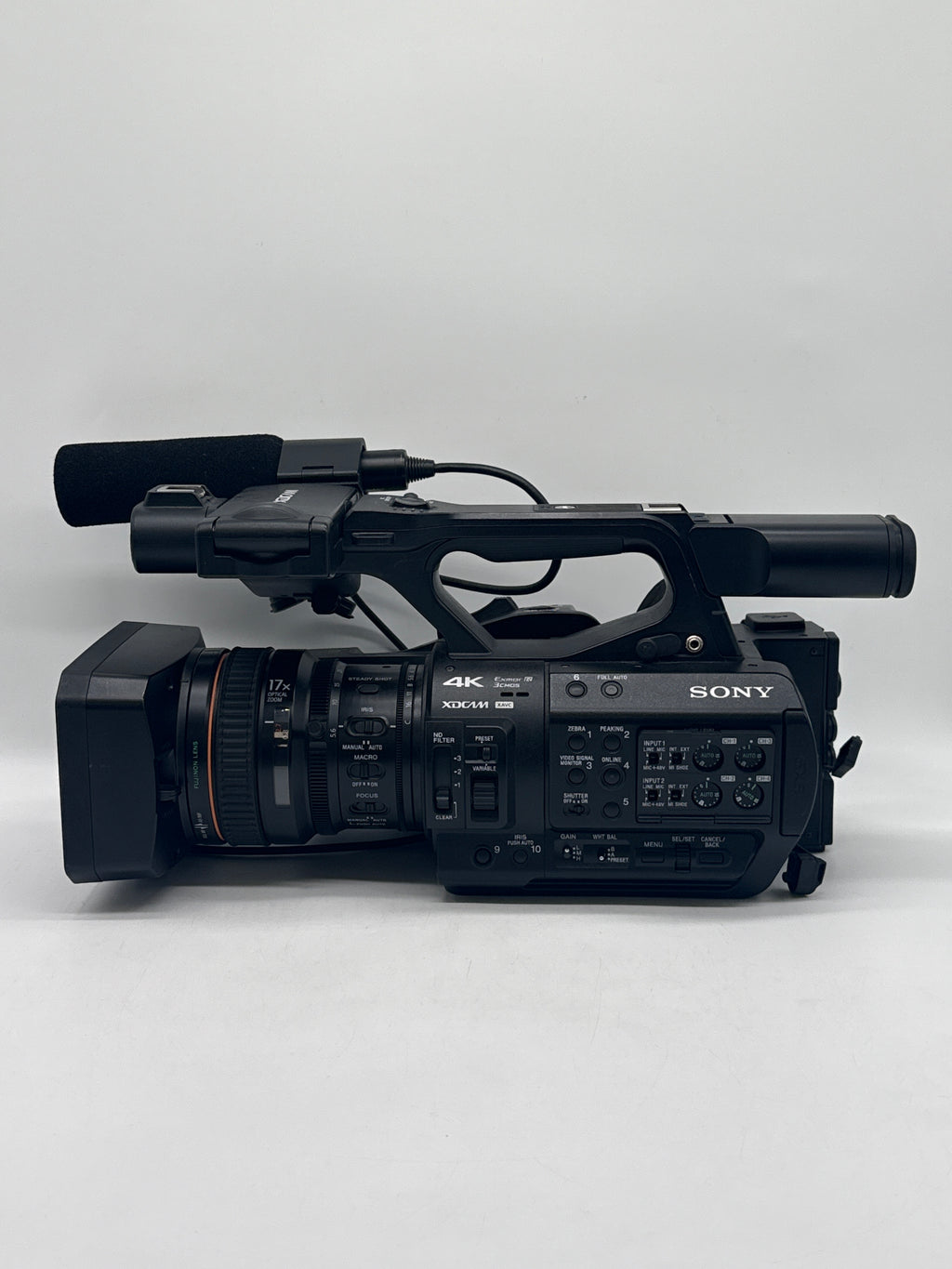 Sony PXW-Z280V 4K UHD Professional Camcorder 17x Zoom - 409 Hours