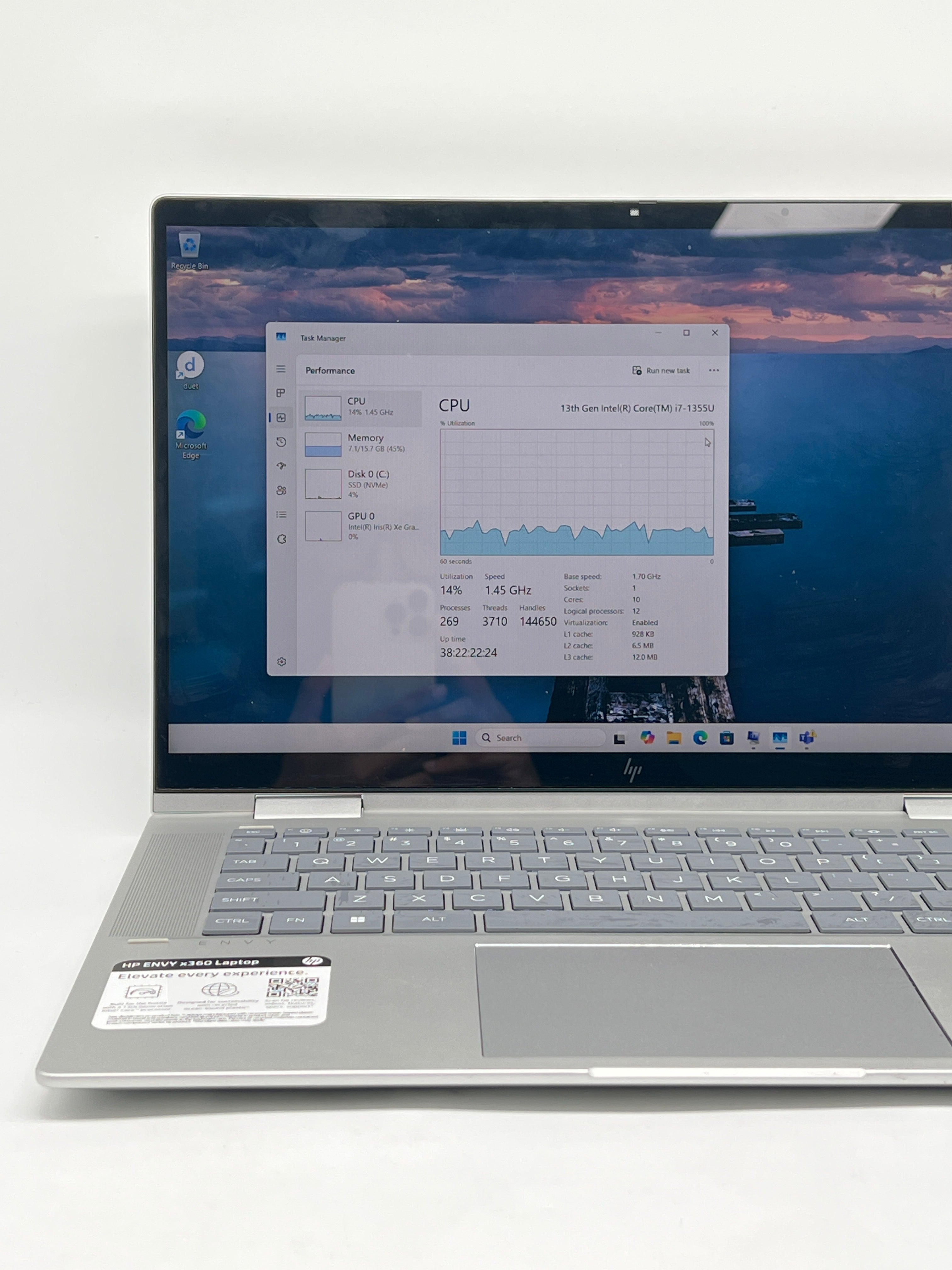 HP Envy x360 15-fe0053dx i7-1355U 16GB RAM 512GB SSD - Used