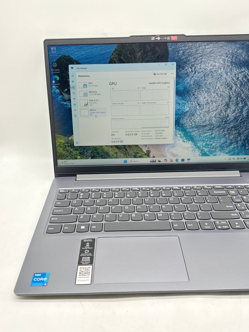 Lenovo IdeaPad Slim 3 15IAN8 Core i3 N305 8GB RAM 128GB SSD 15in - Used