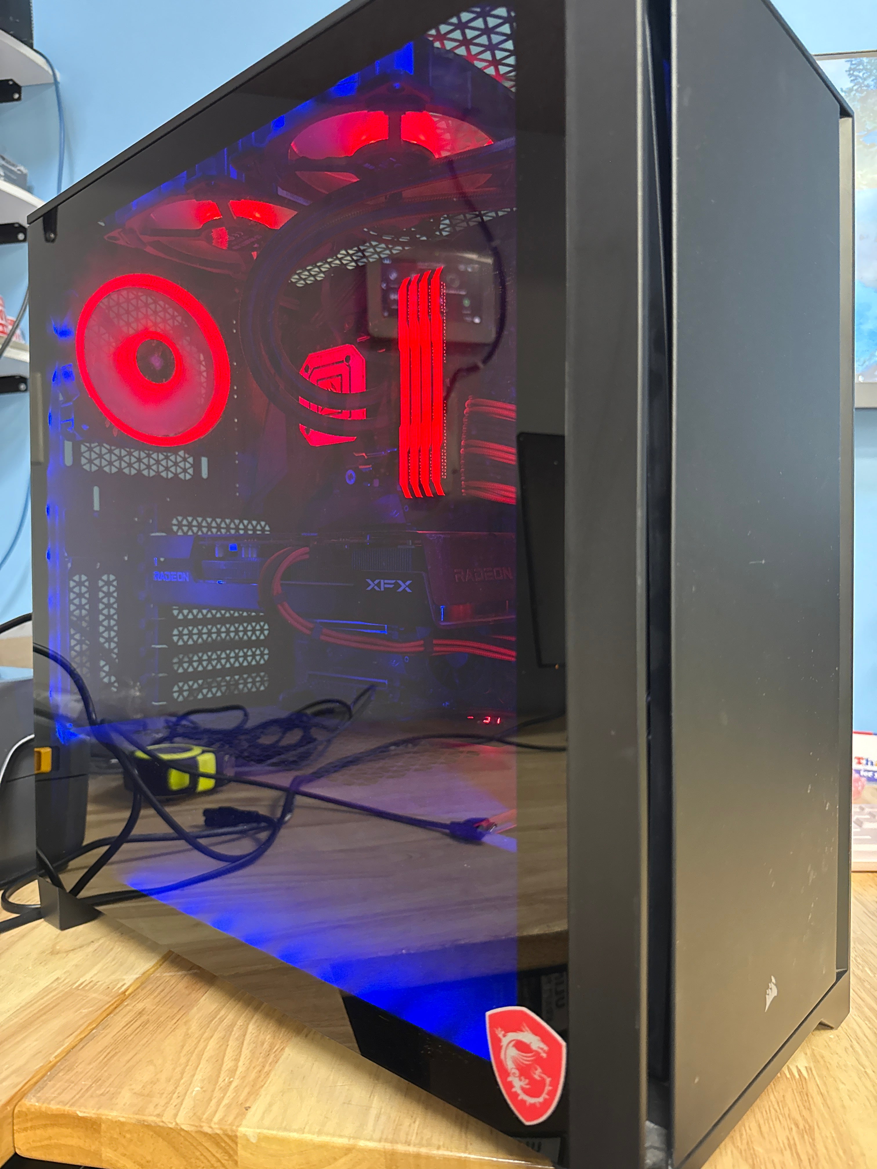 Custom PC Ryzen 9 5900X 32GB RAM 4TB HDD + 1TB SSD RX 6600XT - Used