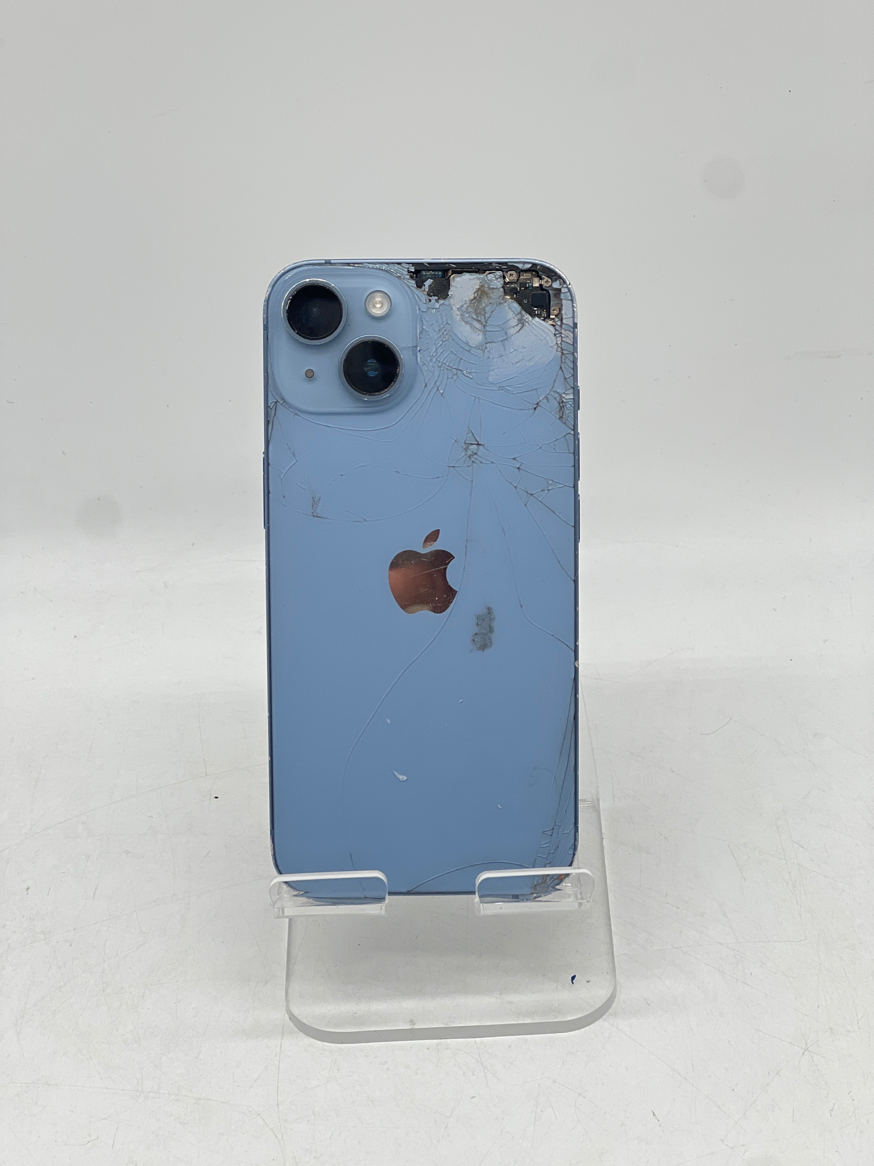 Apple iPhone 14 128 GB T-Mobile Blue  (Cracked back, Bad lcd, No Power)