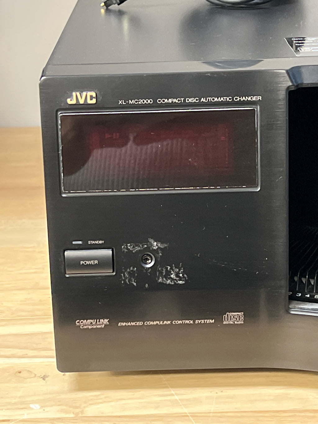 JVC XL-MC2000 200 Disc CD Changer Black Tested Working Remote Included