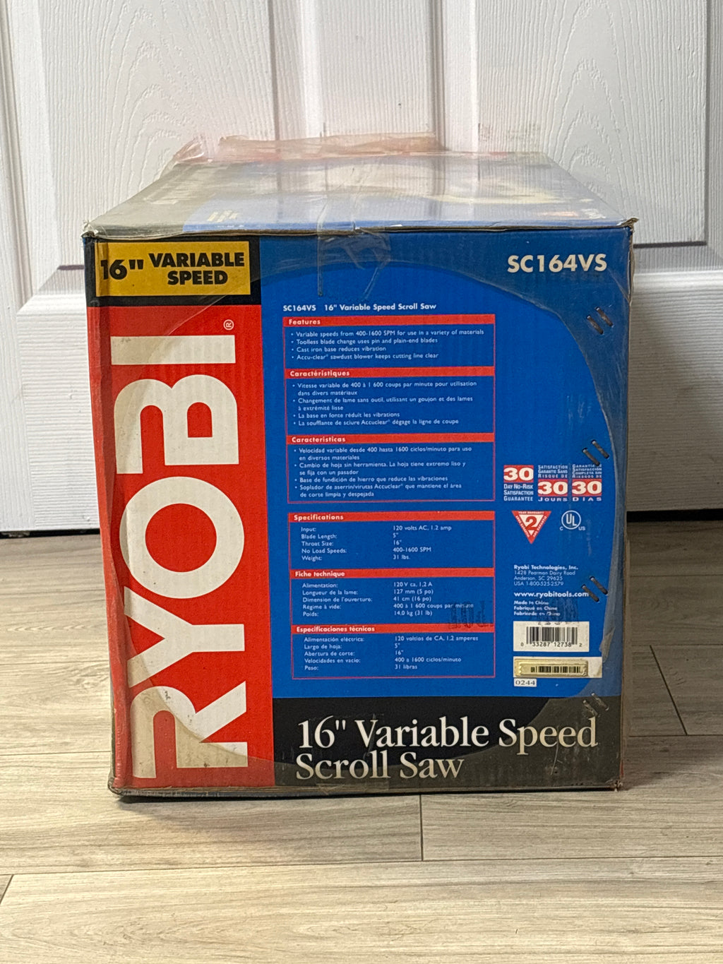 Ryobi 16" Variable Speed Scroll Saw Corded SC164VS