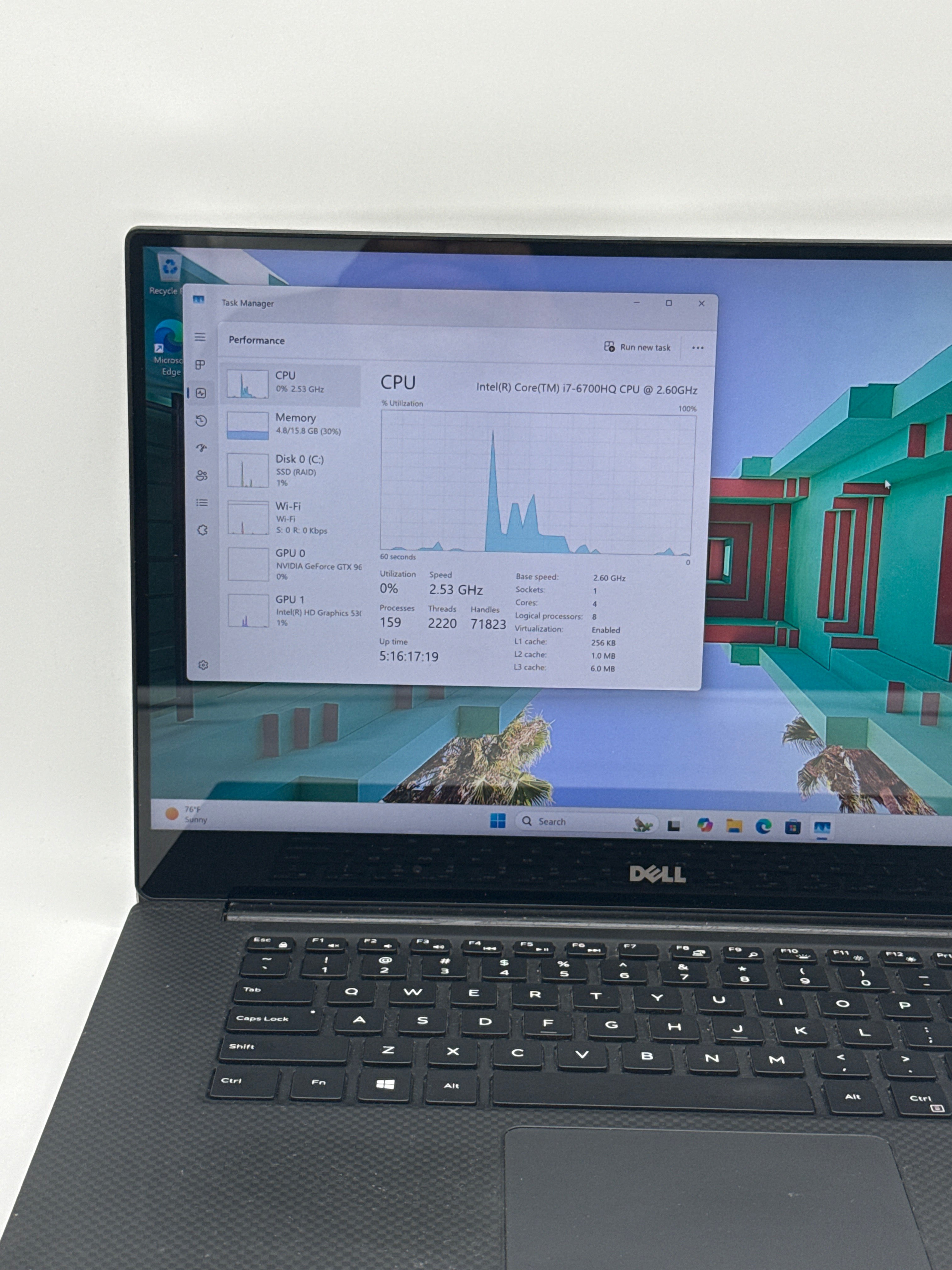 Dell XPS 15 9550 i7-6700HQ 16GB RAM 1TB SSD GTX 960M