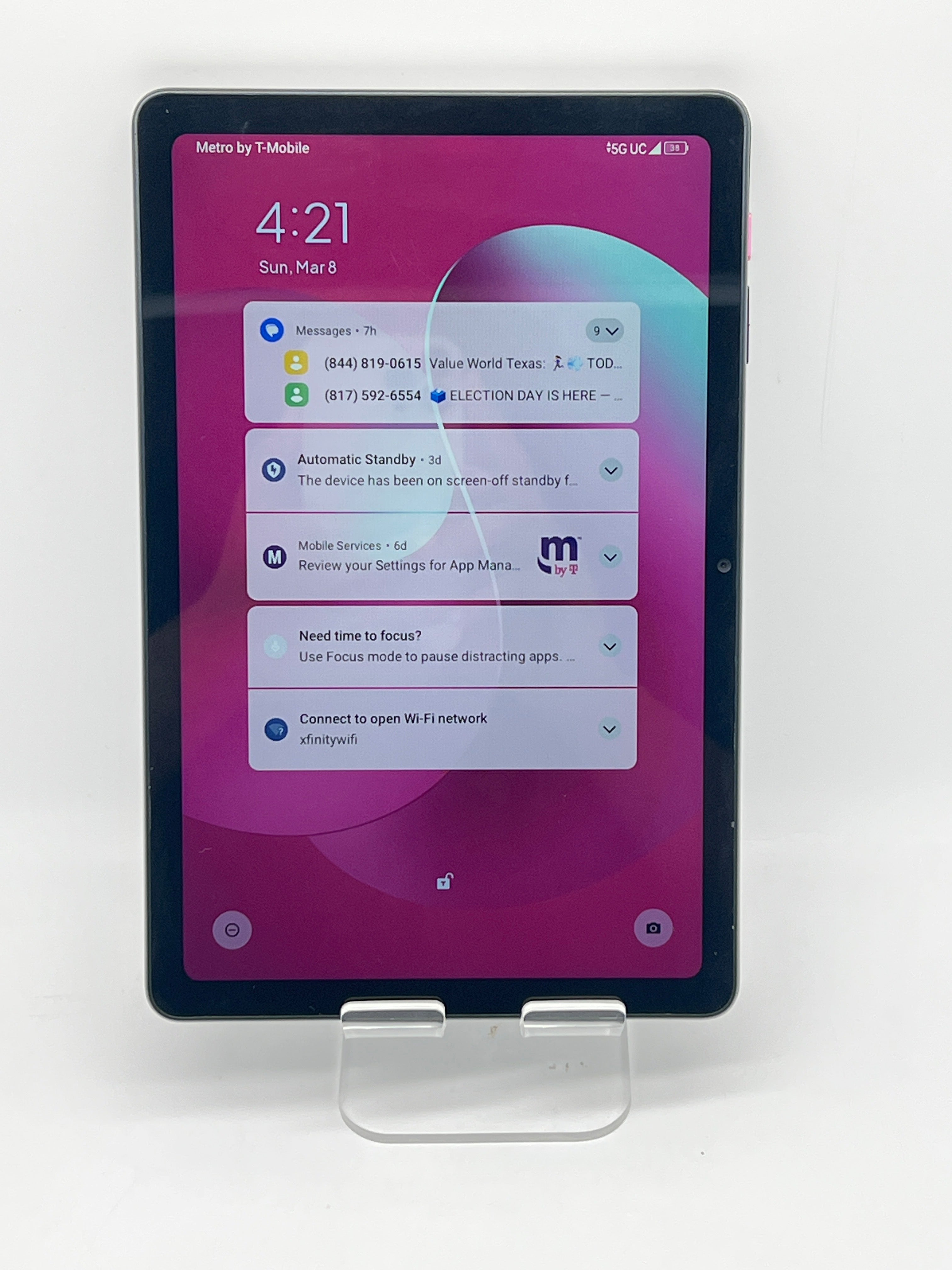 REVVL TAB 2 64GB Wi Fi + 5G MetroPCS - Used