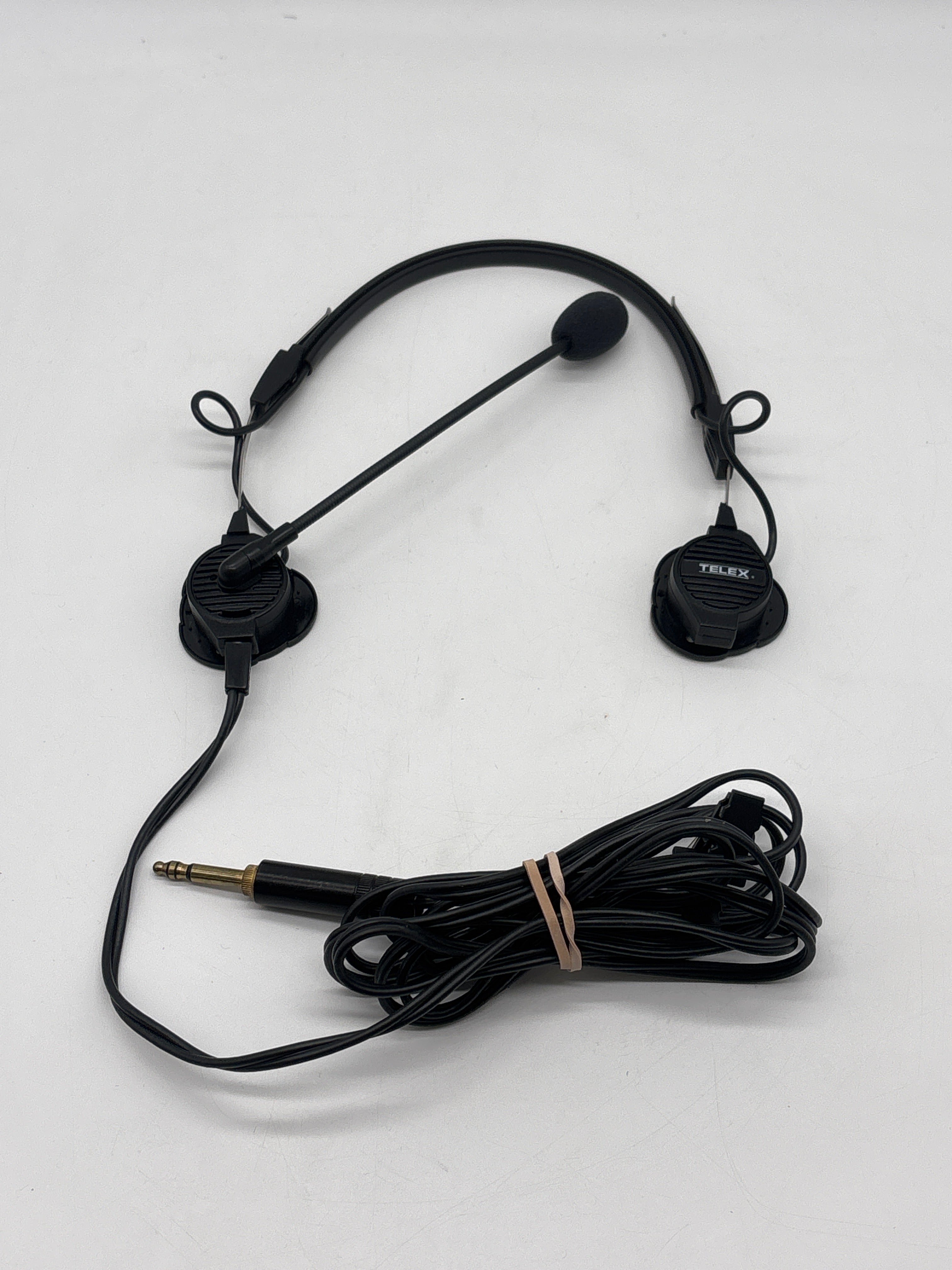 Telex Airman 750 Black Aviation Headset Without Ear Cushions Used