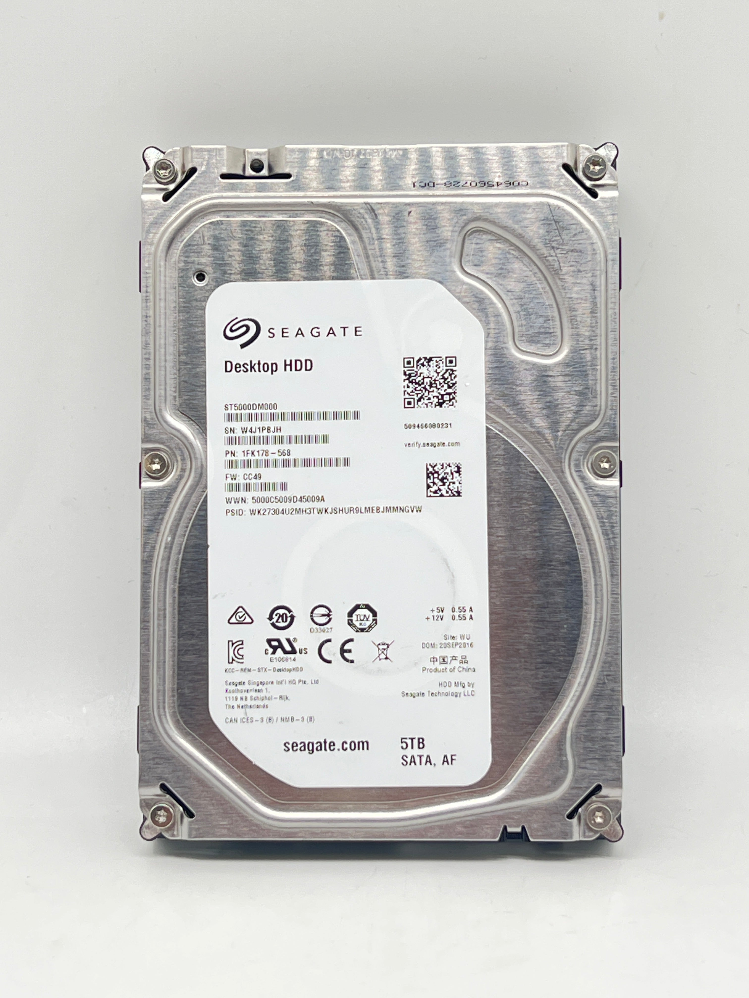 Seagate Desktop HDD 5TB ST5000DM000 128MB Cache SATA 6Gb/s 3.5"