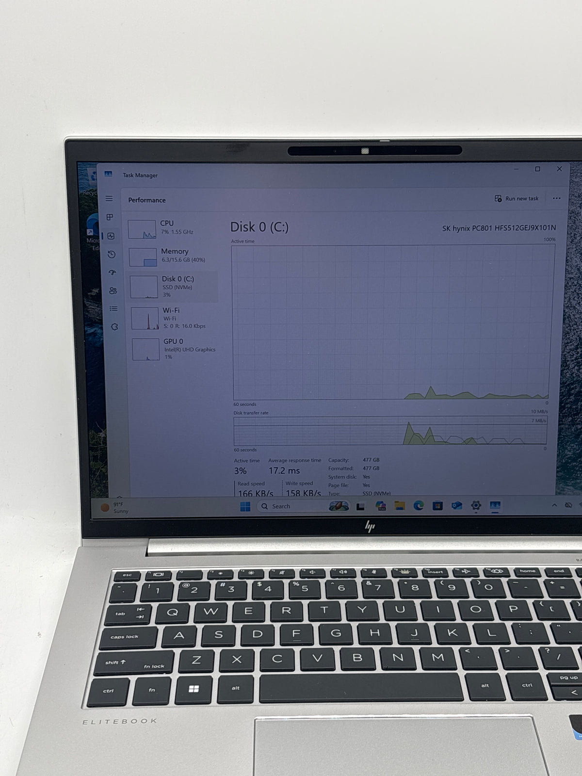 HP EliteBook 840 G10 14" i5-1345U 16GB RAM 512GB SSD Silver - Used