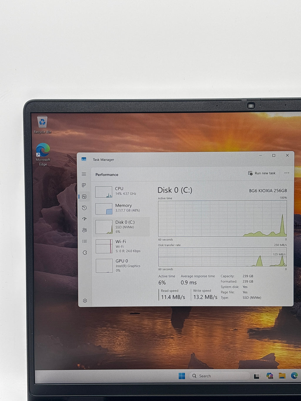Dell Pro 16 PC16250 i3 100U 8GB RAM 256GB SSD Black