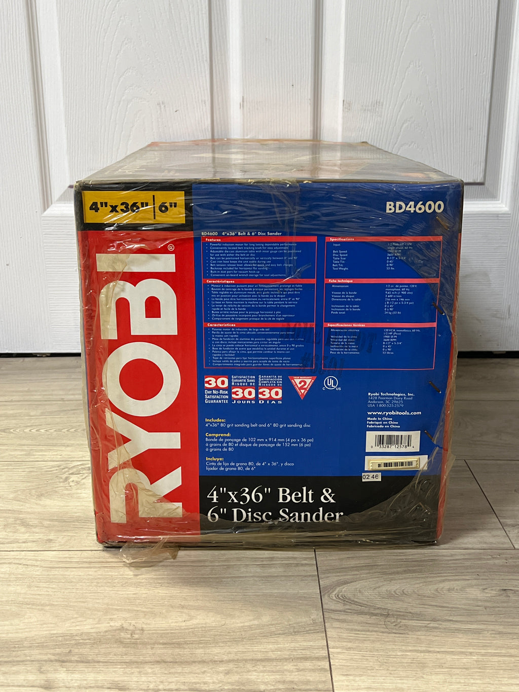 RYOBI BD4600 4x36 6" Belt Disc Sander - New In Box