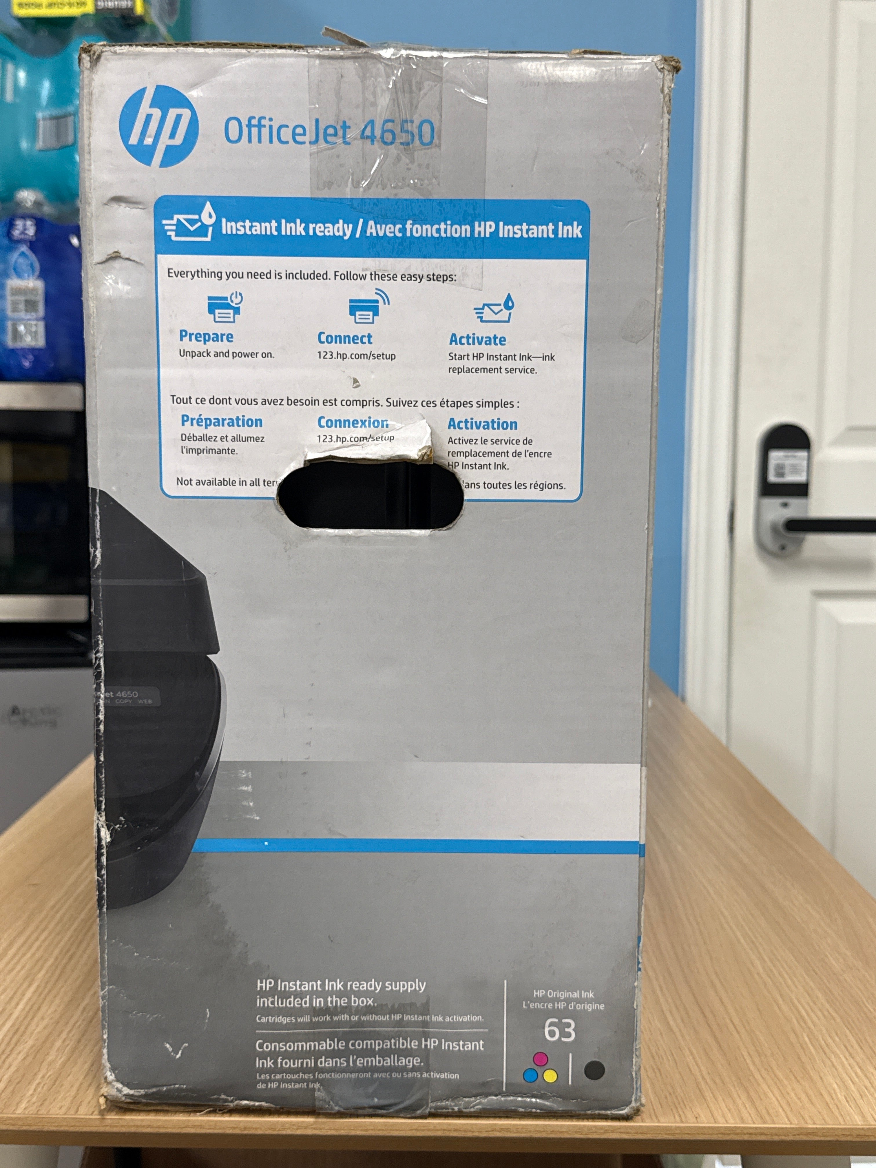 HP OfficeJet 4650 All-In-One Printer Scanner Copier Used with Box