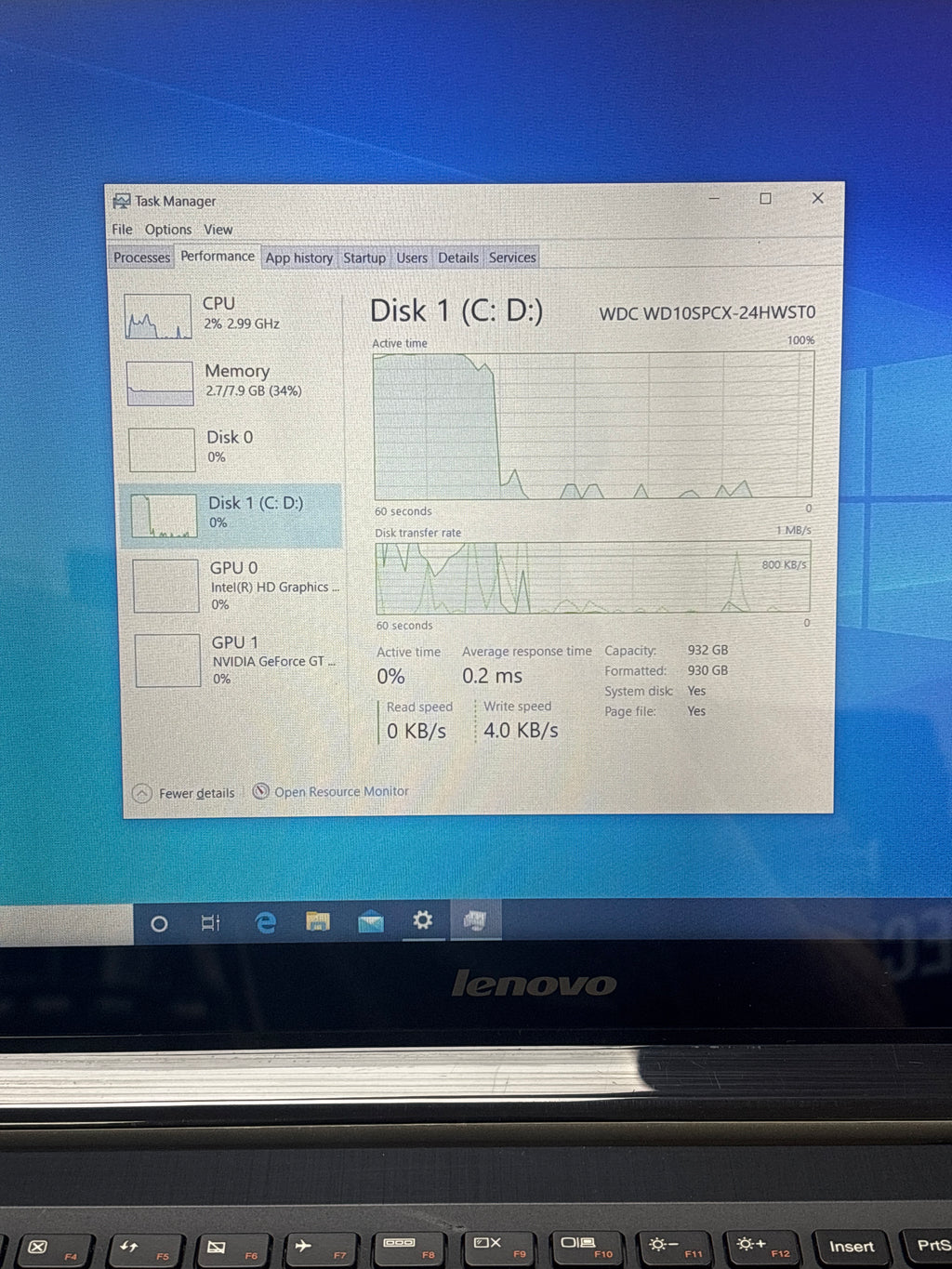 Lenovo IdeaPad U530 Touch i7-4510U 8GB RAM 1TB HDD GT 730M - For Parts (Read DESC)