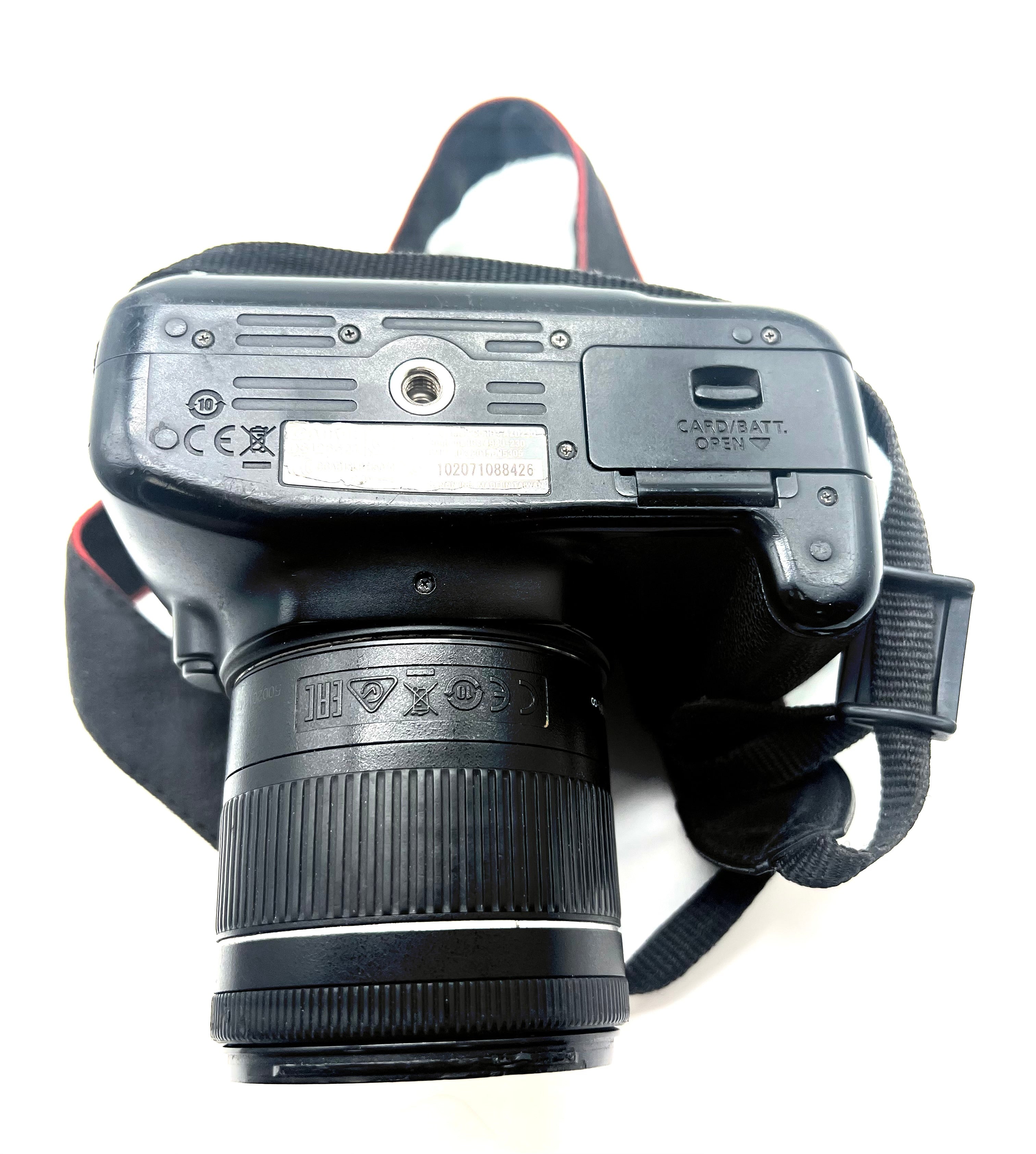 Canon EOS Rebel T6 Digital Camera Black 3x Optical Zoom DSLR - Used