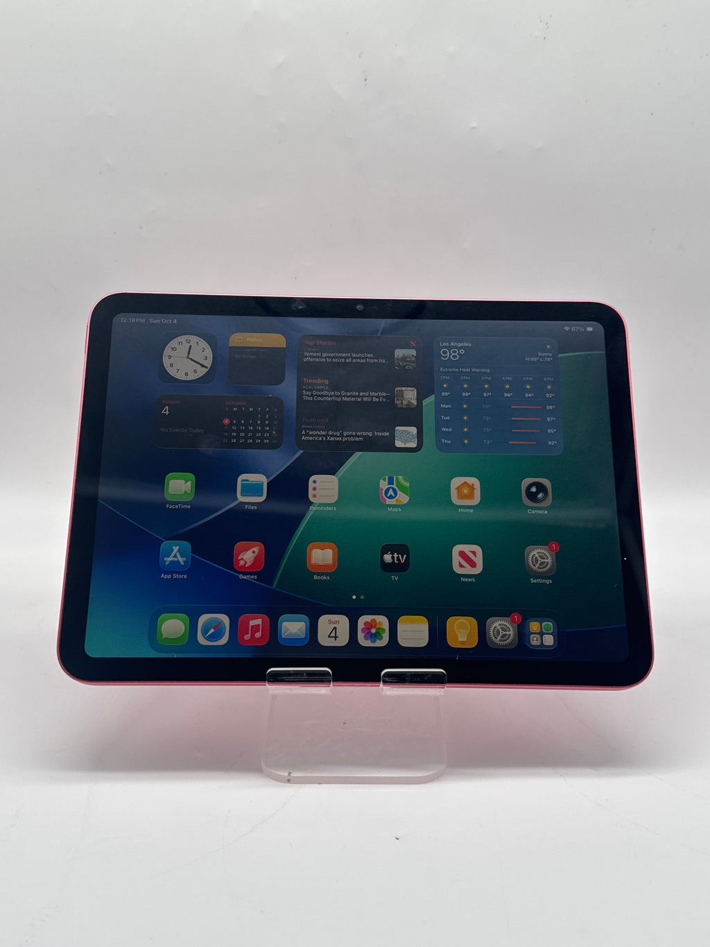 Apple iPad 10th Gen A2696 64GB Wi-Fi 10.9in Pink Tablet - Used